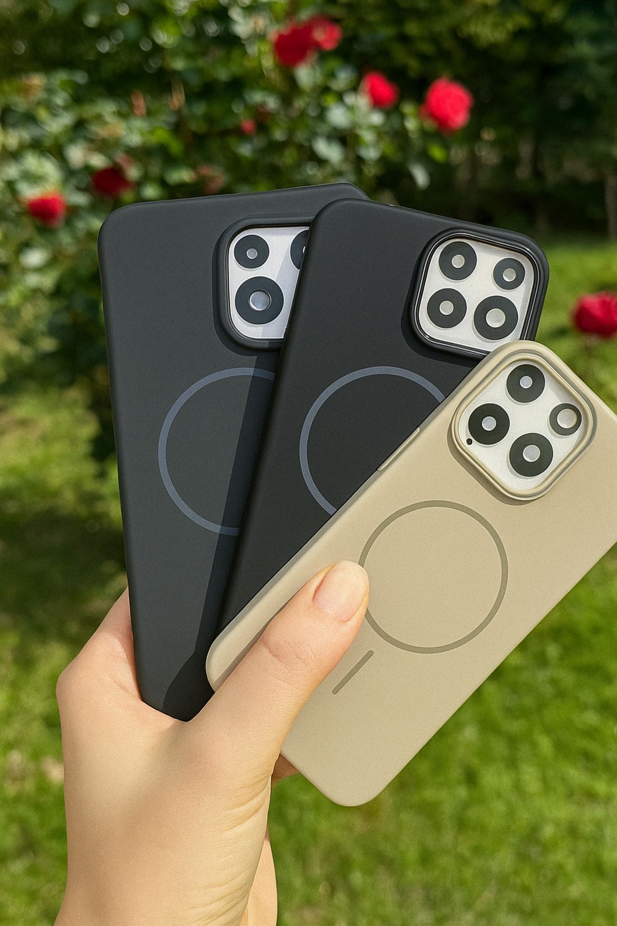 İnci İPhone 15 pro Max magsafe özellikli mika ince hafif tasarımlı telefon kılıfı
