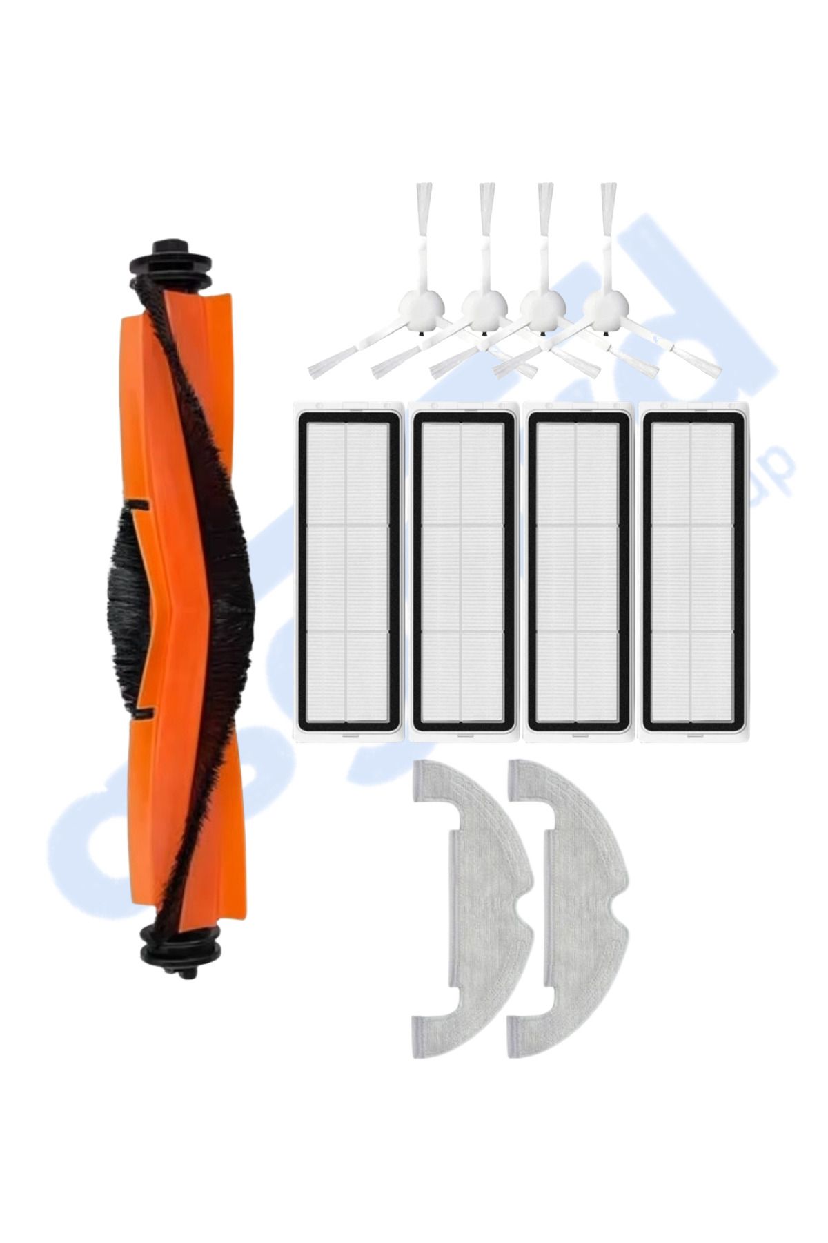 Asgard Grup XİAOMİ MOP 2 ULTRA – X10 Uyumlu 1 Ana Fırça 4 Yan Fırça 4 Filtre 2 Mop