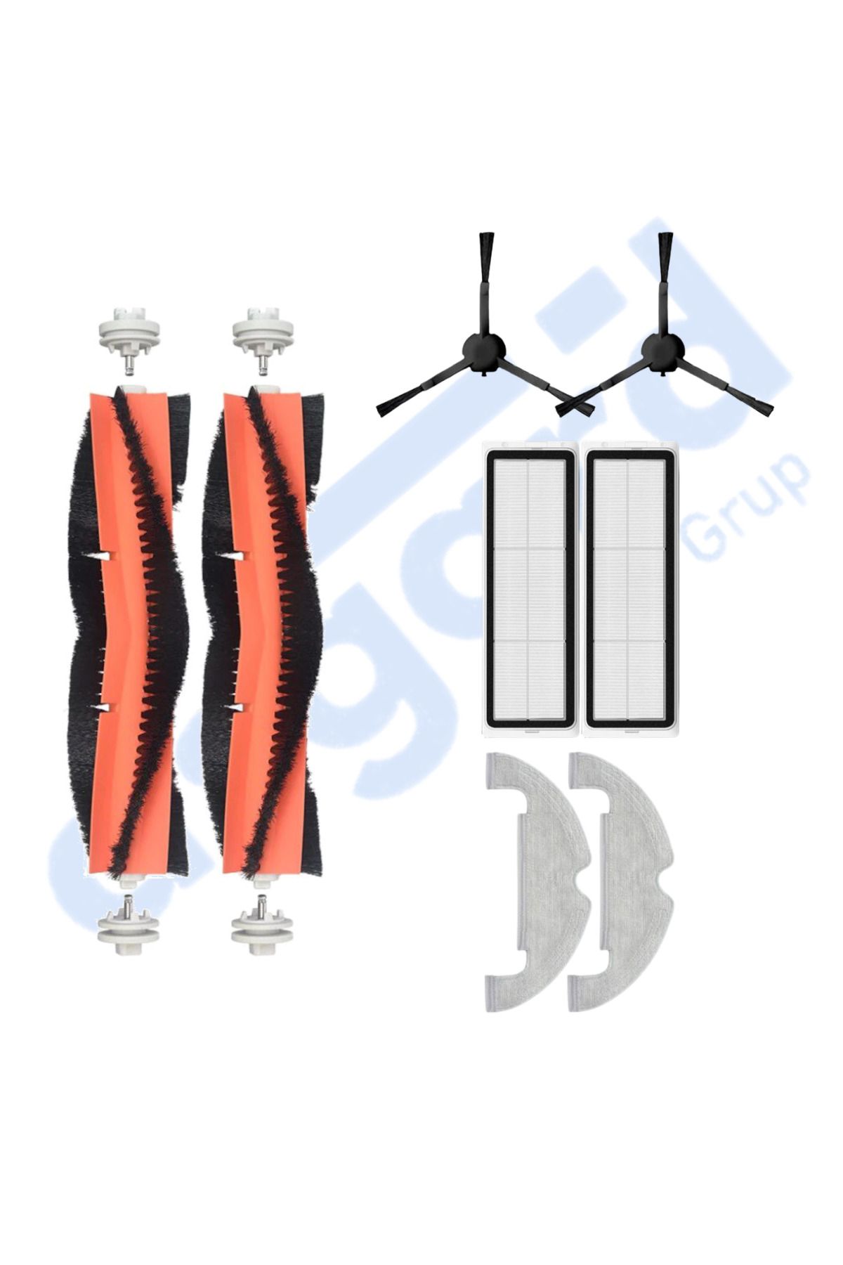 Asgard Grup DREAME D10 PLUS – D10S PLUS – D10 PLUS GEN 2 UYUMLU 2 Ana Fırça 2 Yan Fırça 2 Filtre 2 Mop