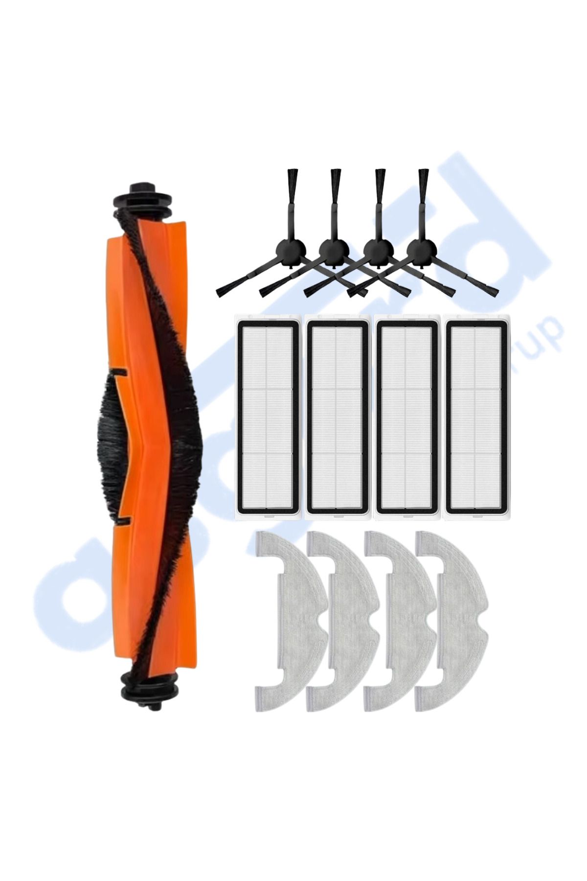 Asgard Grup DREAME D10 PLUS – D10S PLUS – D10 PLUS GEN 2 UYUMLU 1 Ana Fırça 4 Yan Fırça 4 Filtre 4 Mop