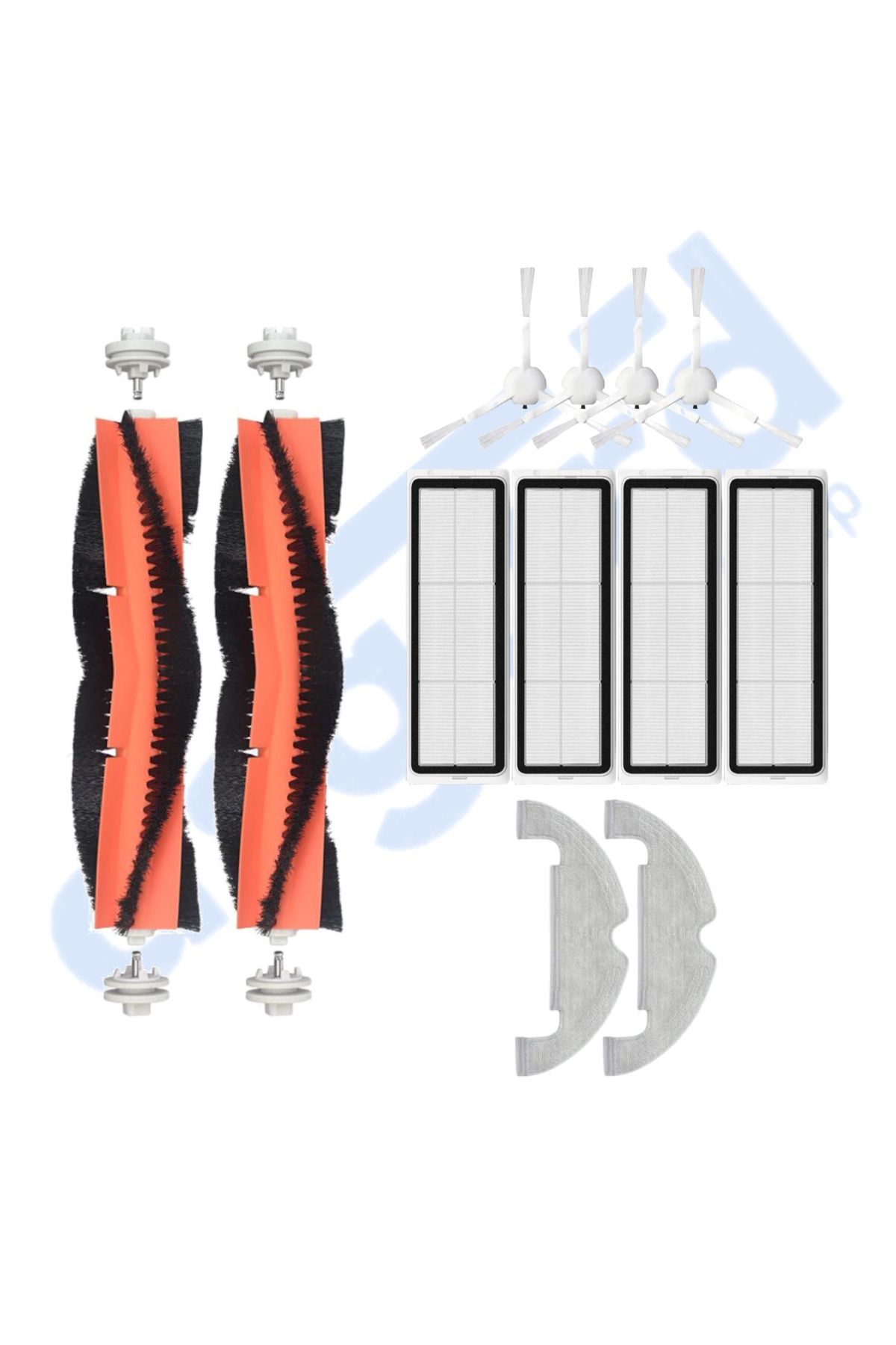 Asgard Grup DREAME D10 PLUS – D10S PLUS – D10 PLUS GEN 2 UYUMLU 2 Ana Fırça 4 Yan Fırça 4 Filtre 2 Mop