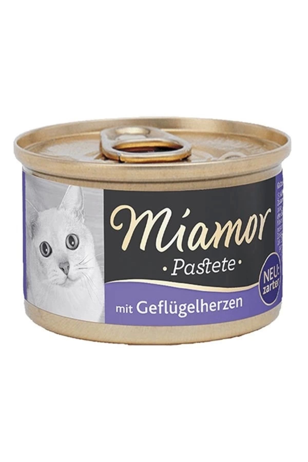 YNT İthalat Miamor Pastete Yürekli Tahılsız Konserve Kedi Maması 85 Gr
