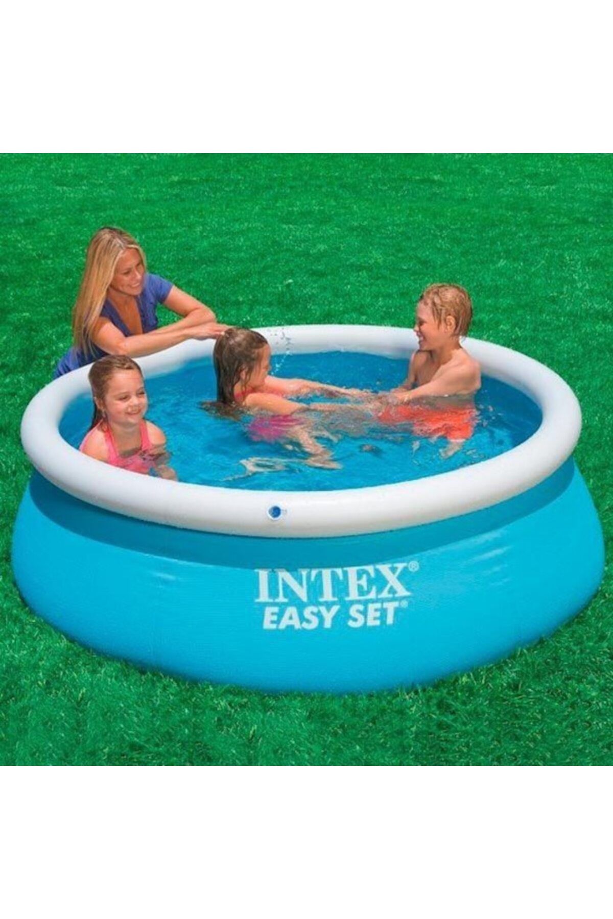 Intex-Inflatable Round Pool Garden, Yard, Quick Assembly 10 Minutes, Durable PVC, Fast Summer, Intex 3