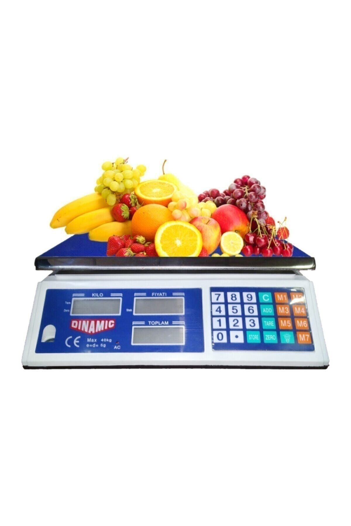 teknotrust Dinamic Terazi Bakkal Manav Market Ve Pazarcı Tartısı Max:40 Kg 2.gr Hassasiyet