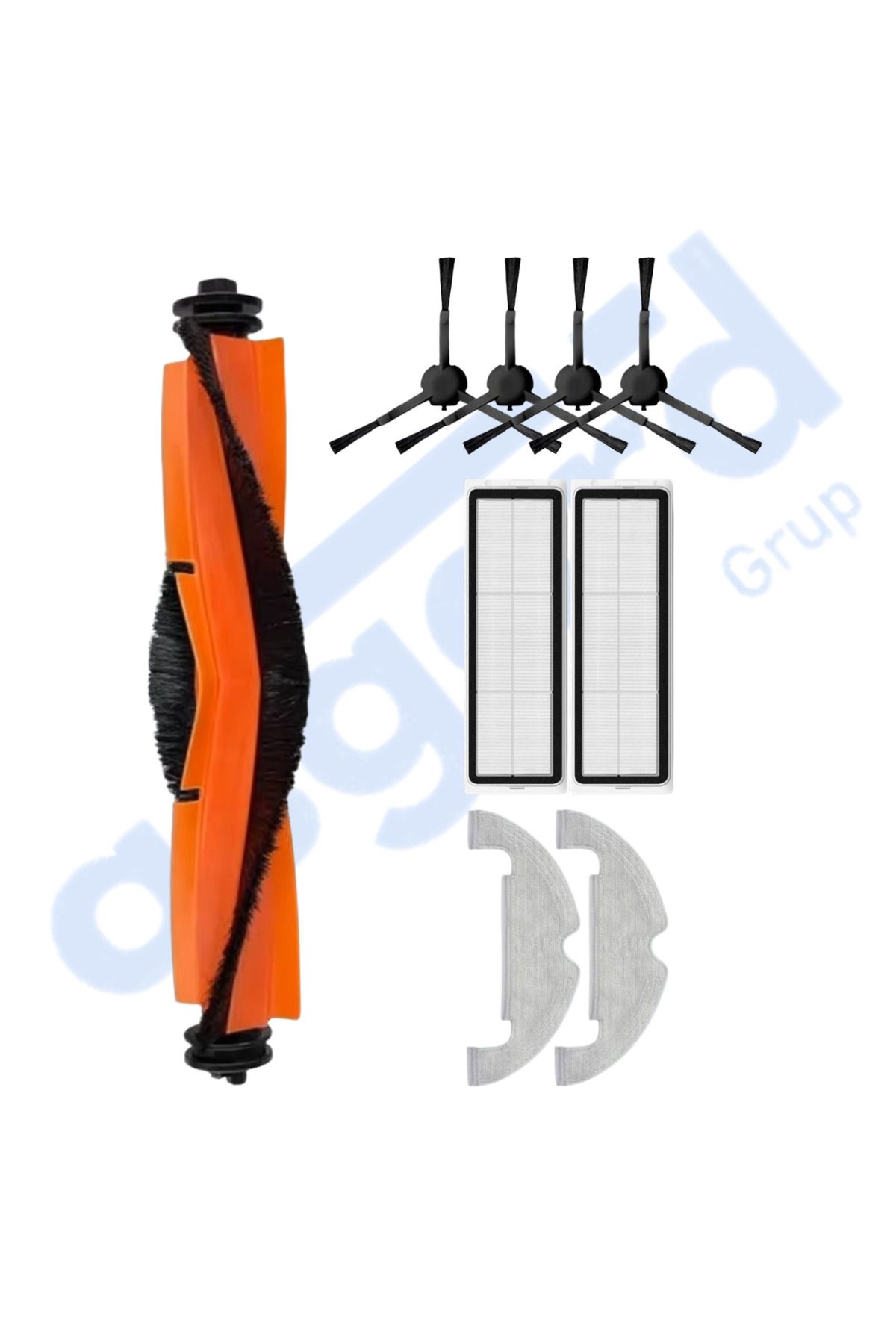 Asgard Grup XİAOMİ MOP 2 ULTRA – X10 Uyumlu 1 Ana Fırça 4 Yan Fırça 2 Filtre 2 Mop