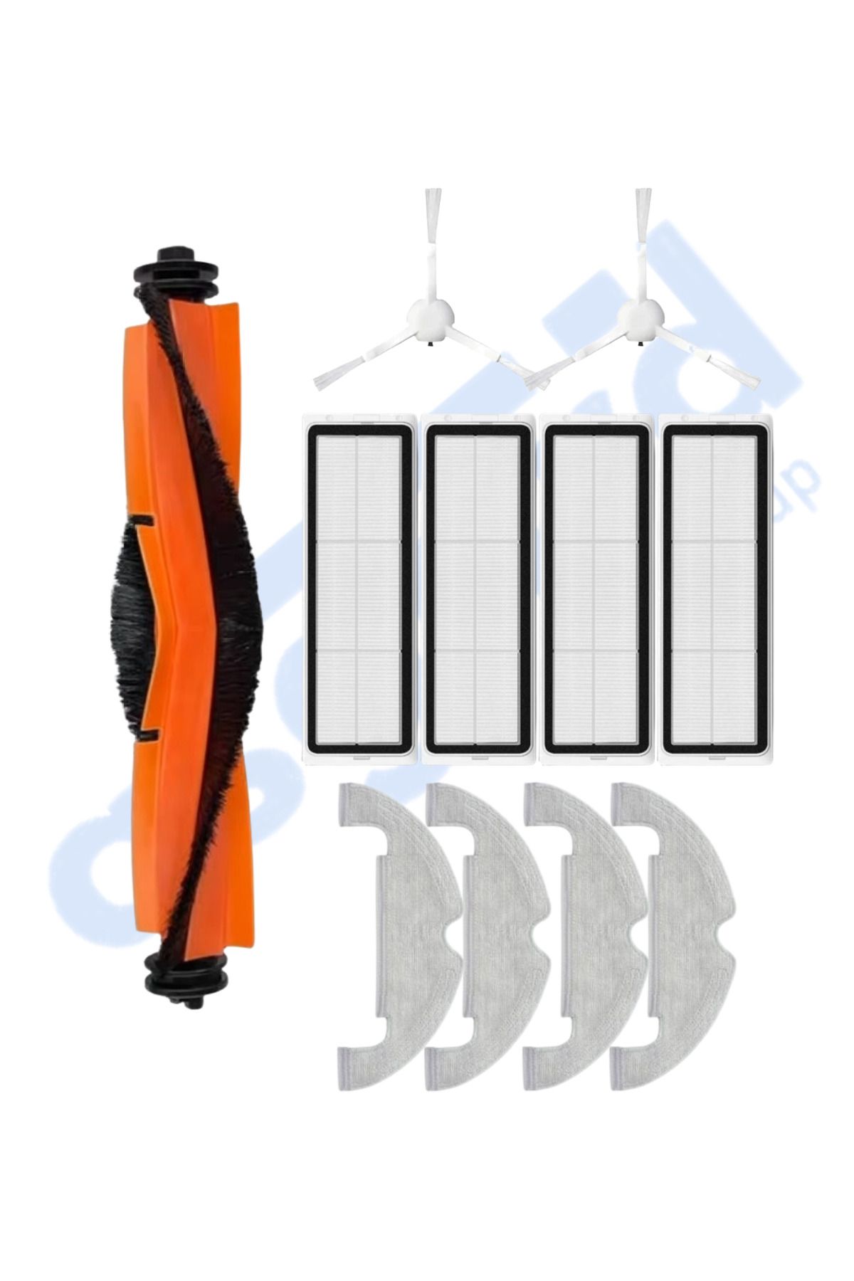 Asgard Grup XİAOMİ MOP 2 ULTRA – X10 Uyumlu 1 Ana Fırça 2 Yan Fırça 4 Filtre 4 Mop