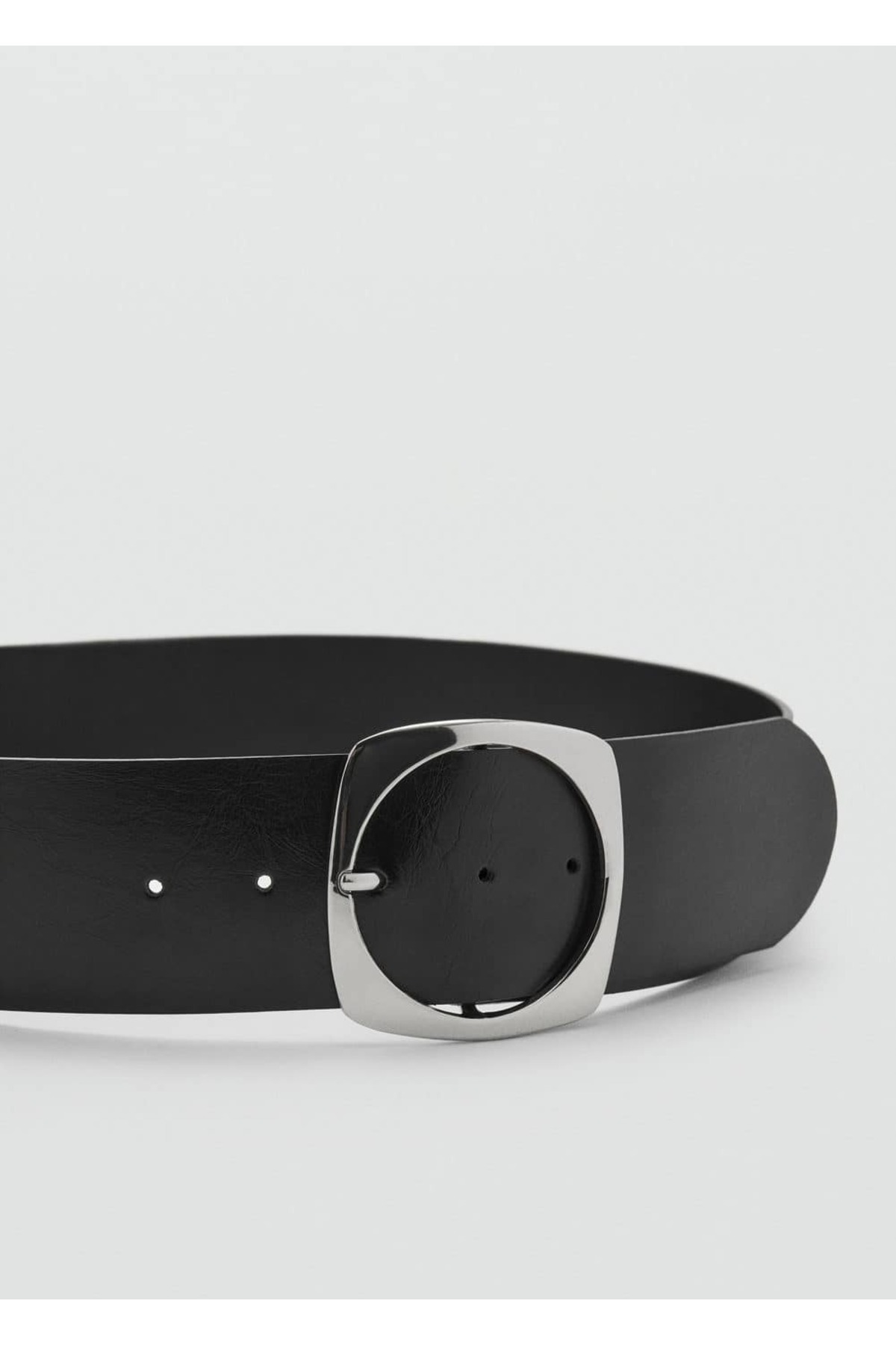 Kare tokalı deri kemer