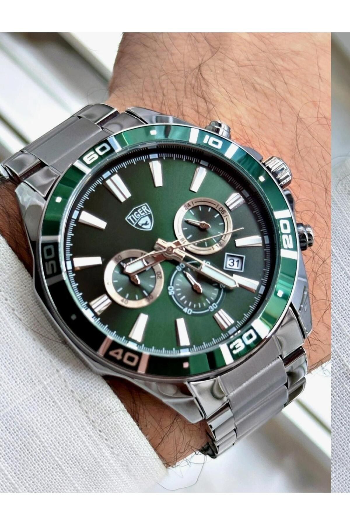 Tiger TİGER ERKEK KOL SAATİ TI-617FY 42MM-46MM Metal-Gri