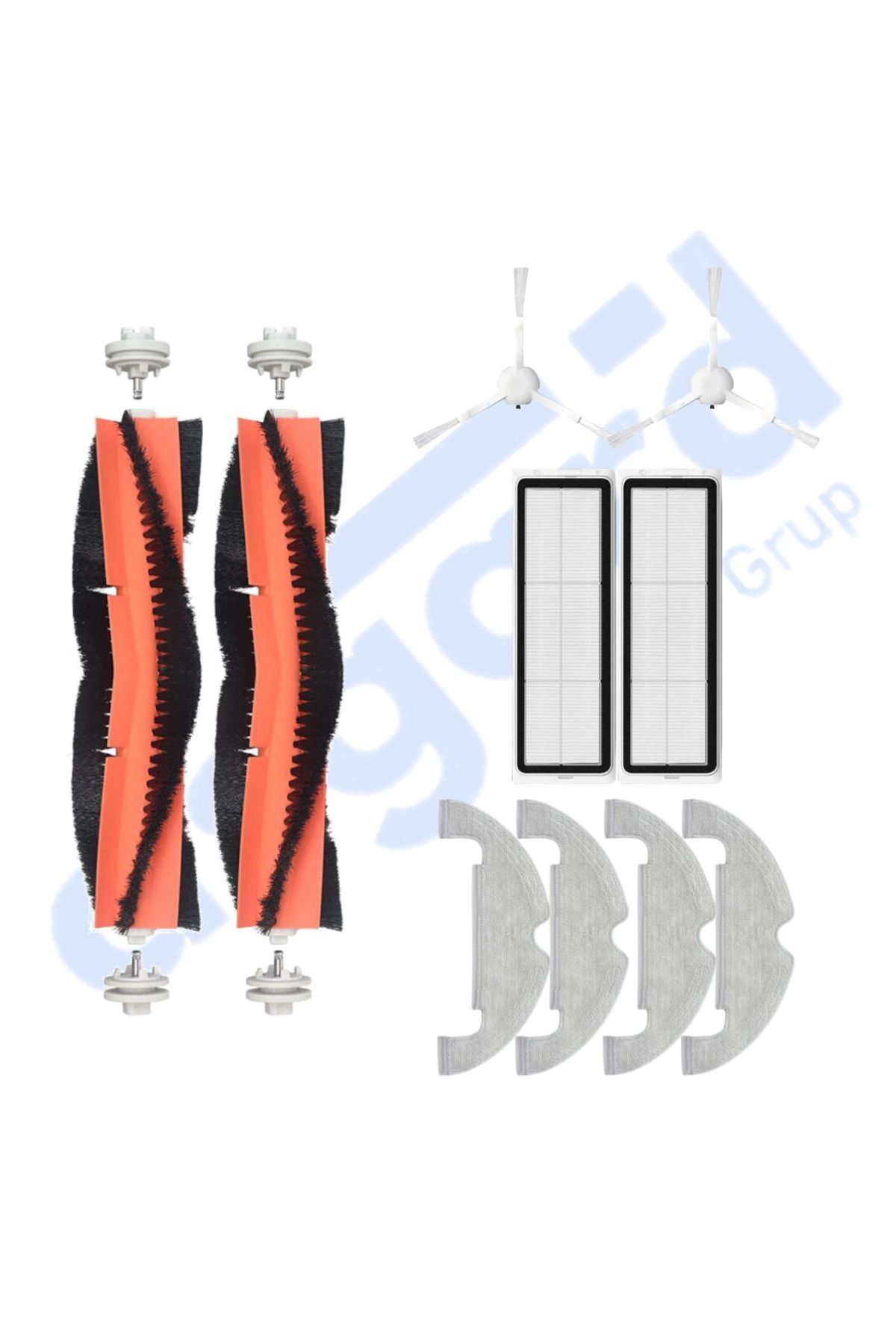 Asgard Grup DREAME D10 PLUS – D10S PLUS – D10 PLUS GEN 2 UYUMLU 2 Ana Fırça 2 Yan Fırça 2 Filtre 4 Mop