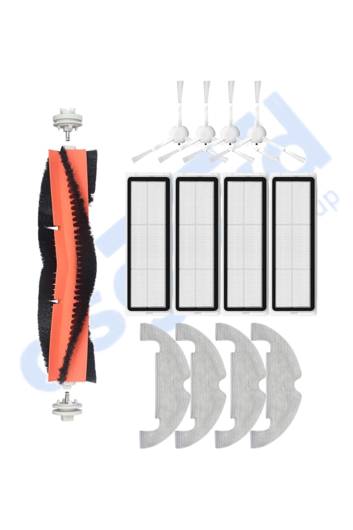 Asgard Grup DREAME D10 PLUS – D10S PLUS – D10 PLUS GEN 2 UYUMLU 1 Ana Fırça 4 Yan Fırça 4 Filtre 4 Mop