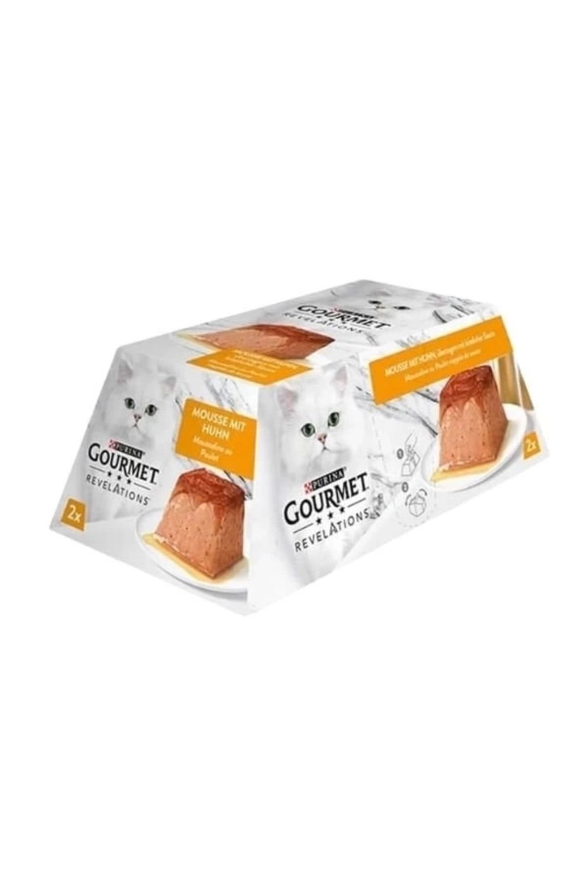 YNT İthalat Gourmet Revelations Tavuk Etli Yetişkin Konserve Kedi Maması 2 Adet 57 Gr