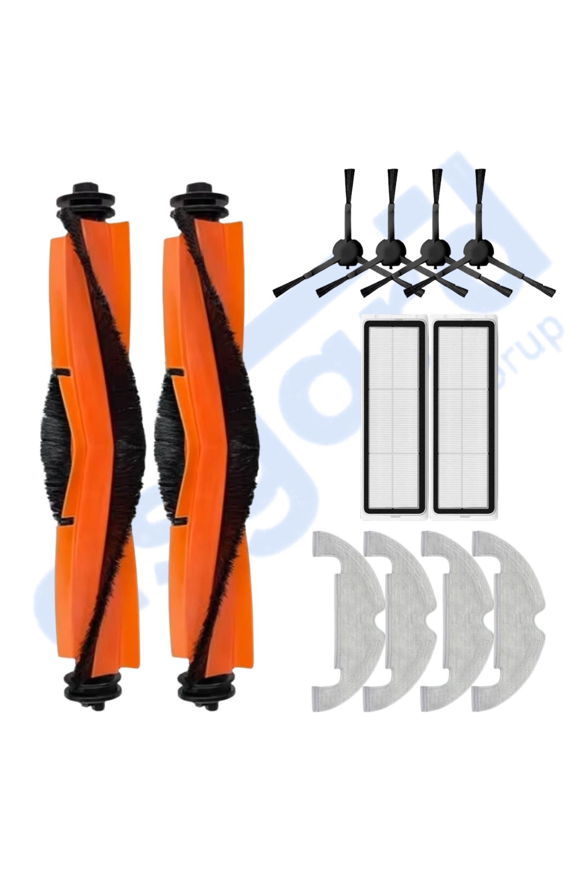 Asgard Grup XİAOMİ MOP 2 ULTRA – X10 Uyumlu 2 Ana Fırça 4 Yan Fırça 2 Filtre 4 Mop