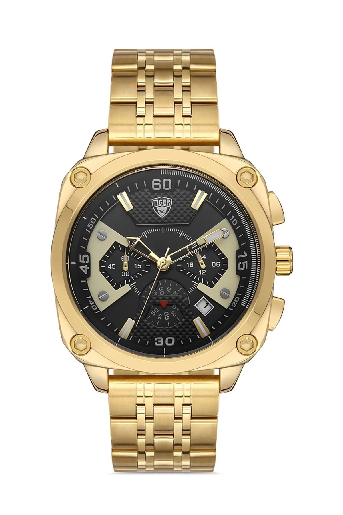 Tiger TİGER ERKEK KOL SAATİ TI-599E 44MM-48MM GOLD