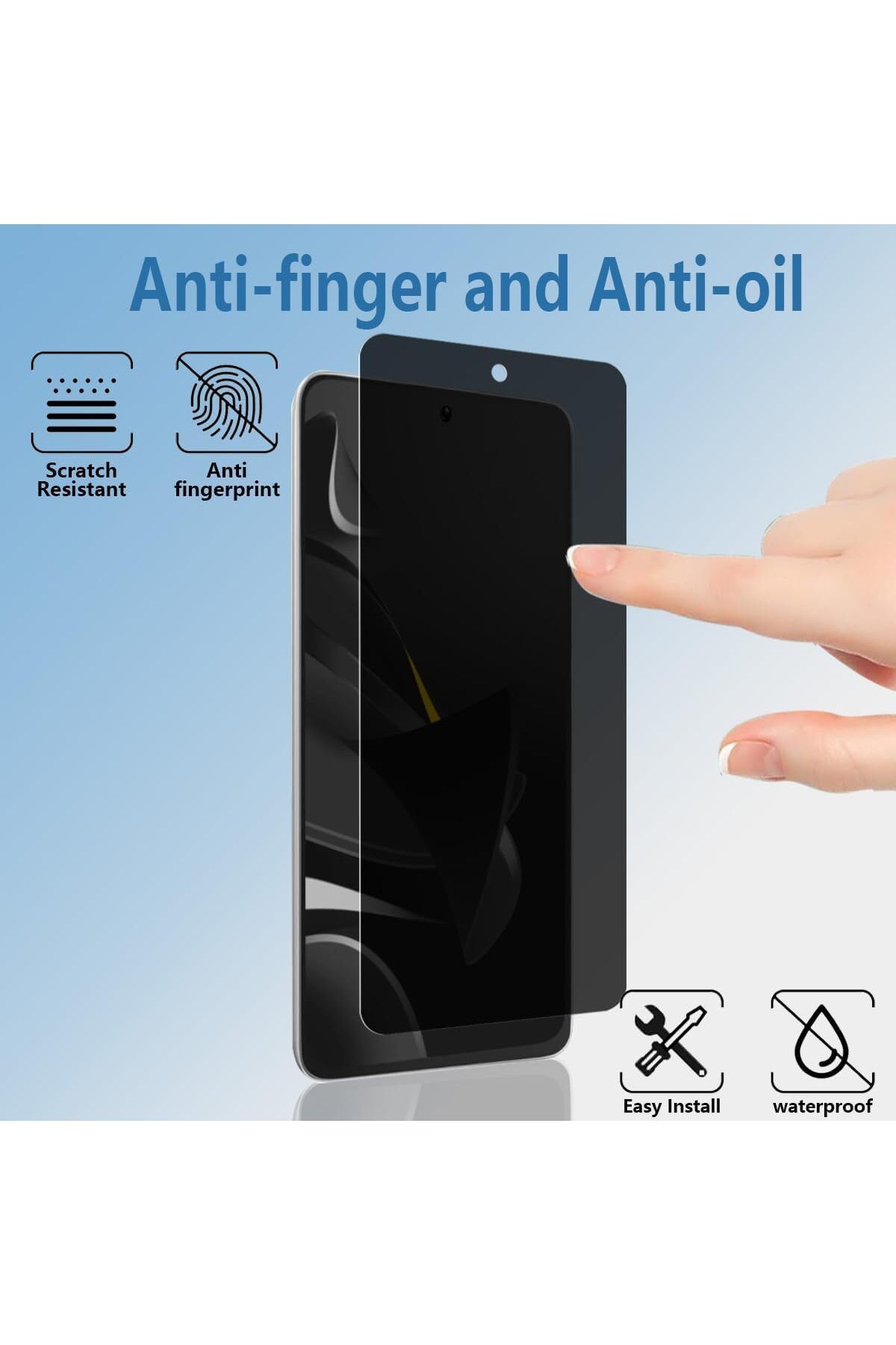 aheaks Poco M7 Pro 5G Nano Hayalet Ekran Koruyucu Nano Cam - Kamera Bölümü Açık