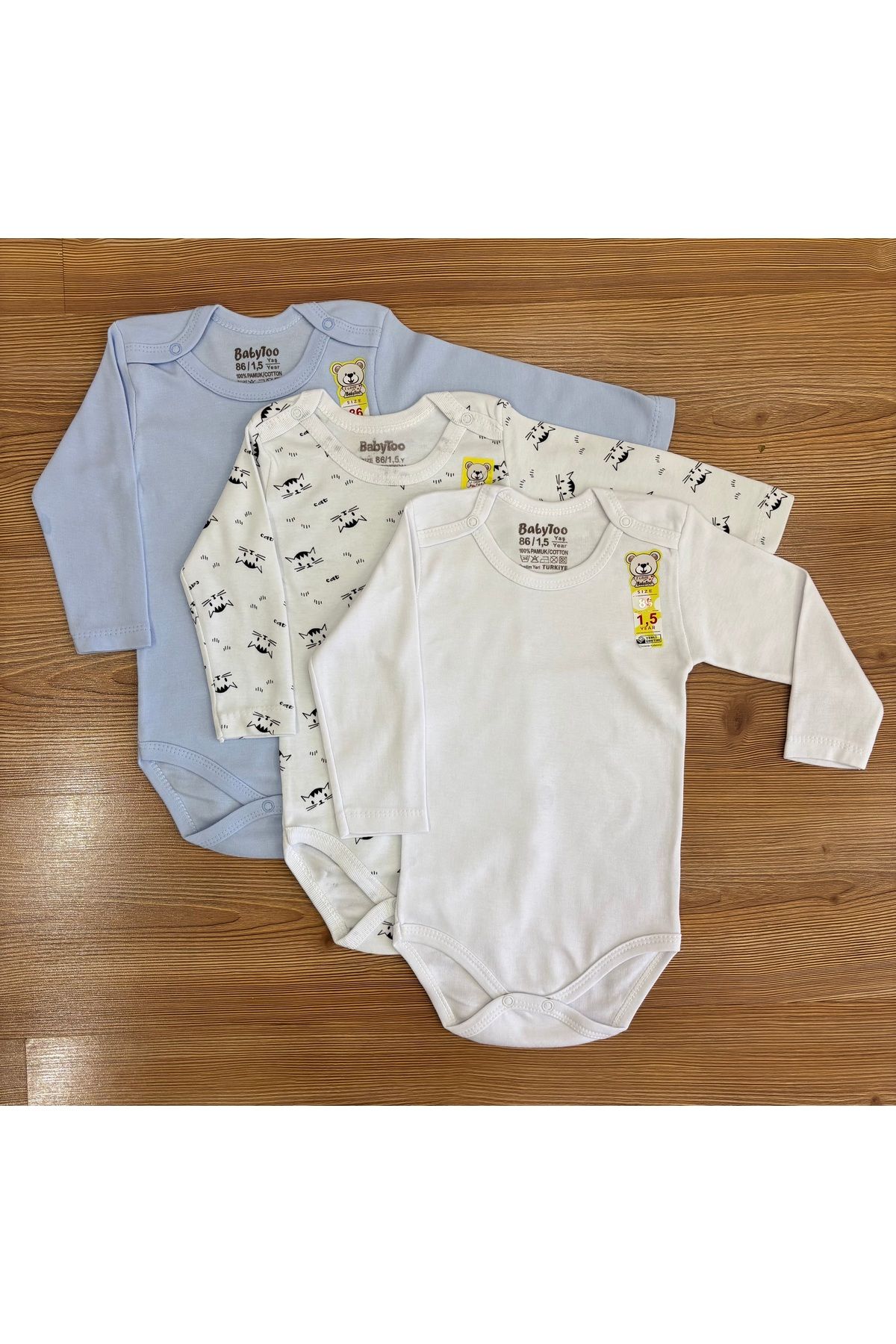 Babytoo Erkek Bebek %100 Pamuk Zıbın