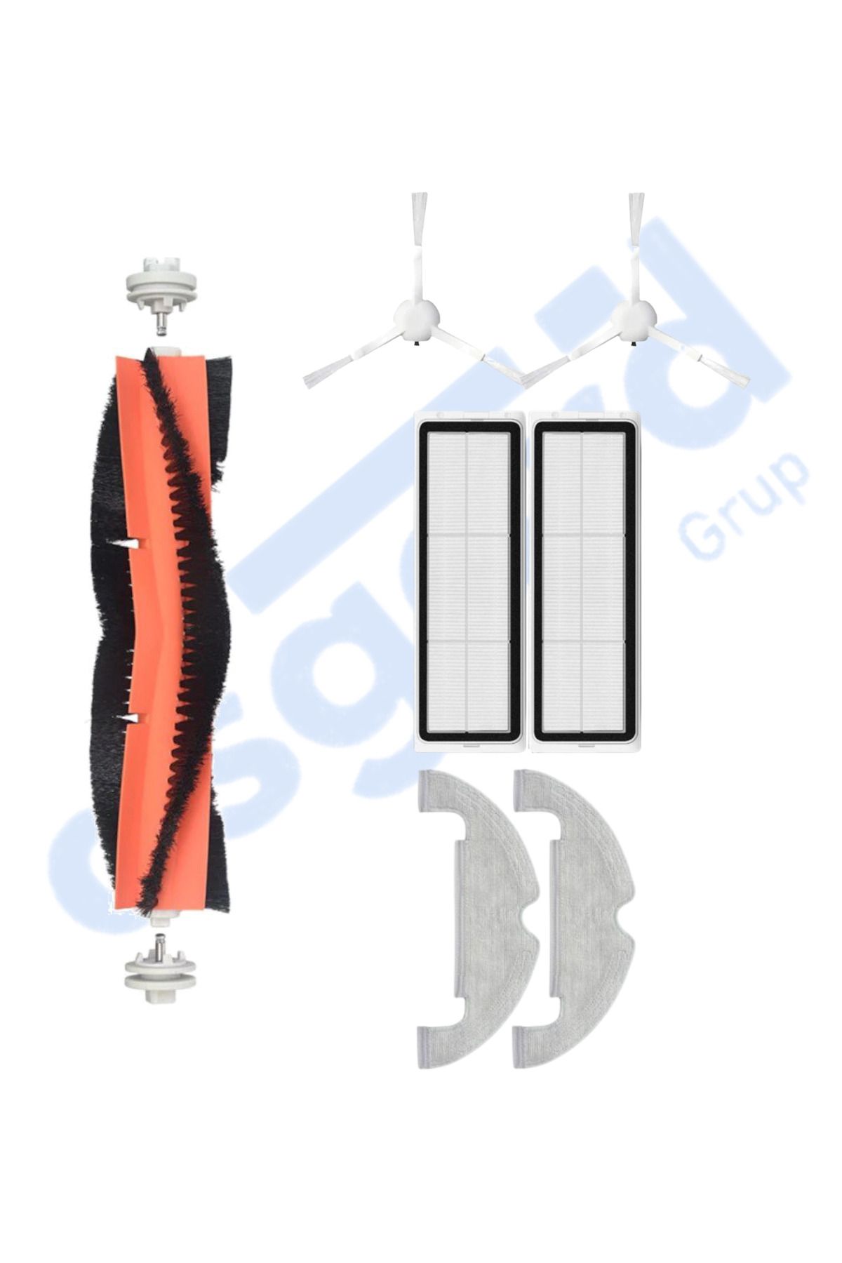 Asgard Grup DREAME D10 PLUS – D10S PLUS – D10 PLUS GEN 2 UYUMLU 1 Ana Fırça 2 Yan Fırça 2 Filtre 2 Mop