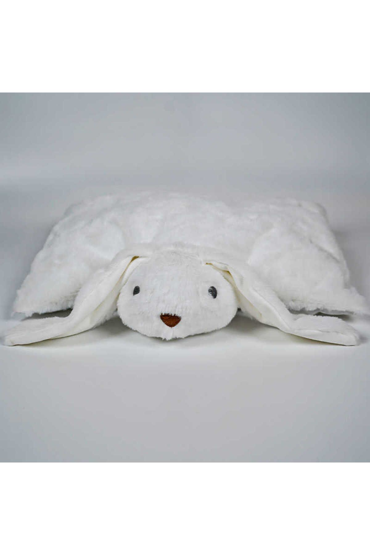 MY FRİEND TOYS My Friend Toys Katlanır Tavşan Beyaz Peluş Oyuncak