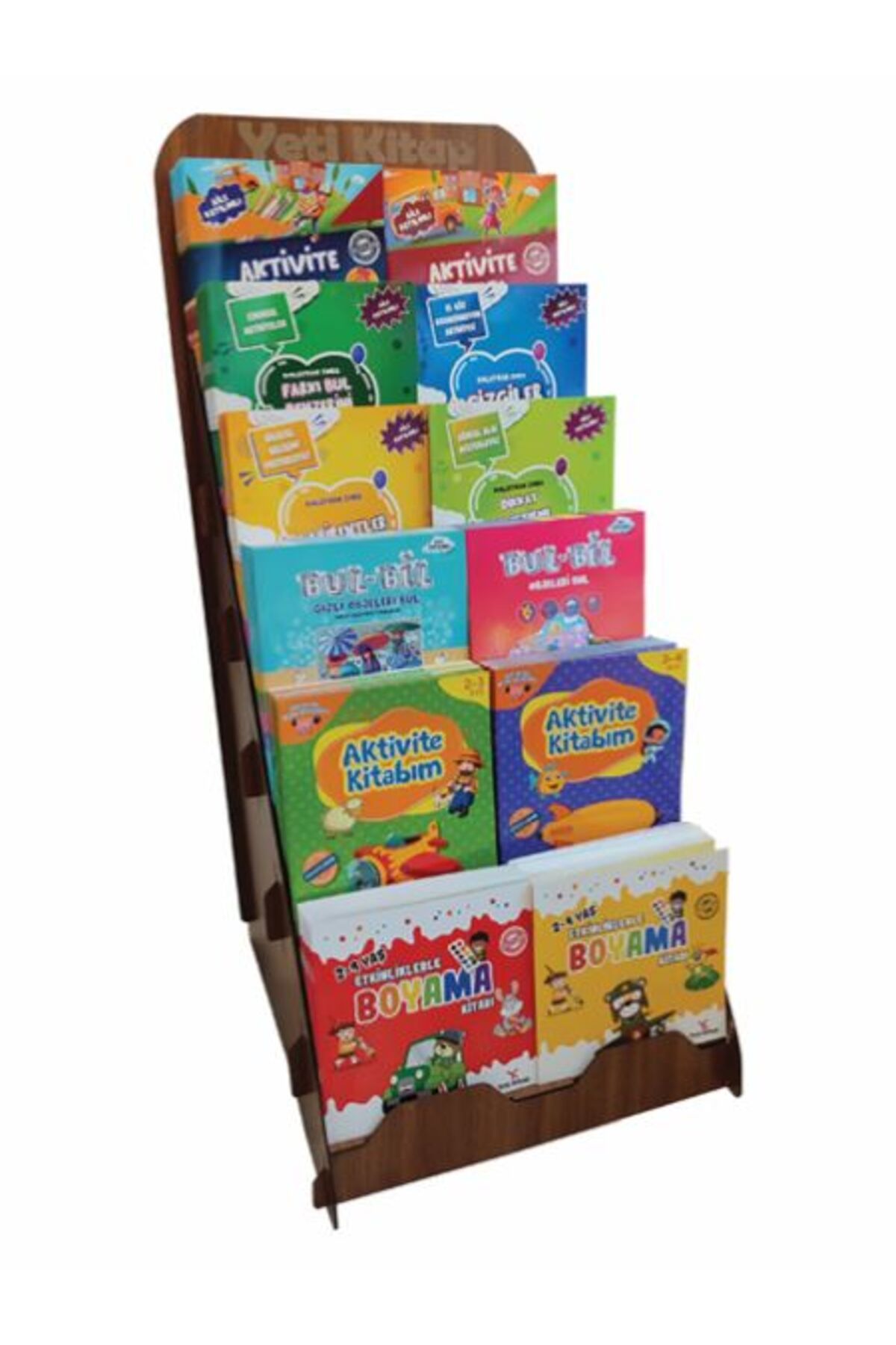 yeti kitap Ahşap Etkinlik Kitapları Standı (240 Kitap)