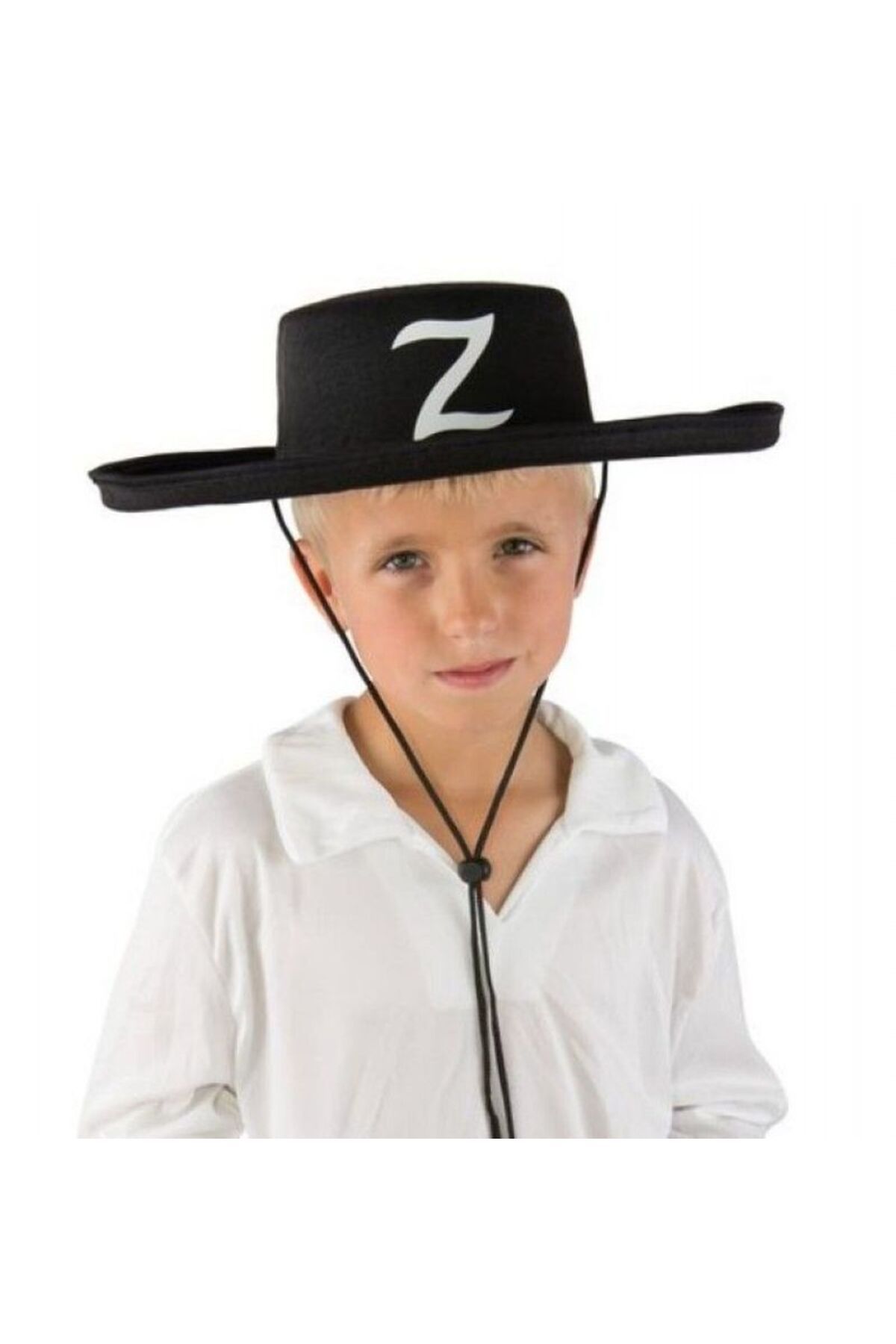 TimeStart Z Logolu Çocuk Boy Bağcıklı Zorro Şapkası