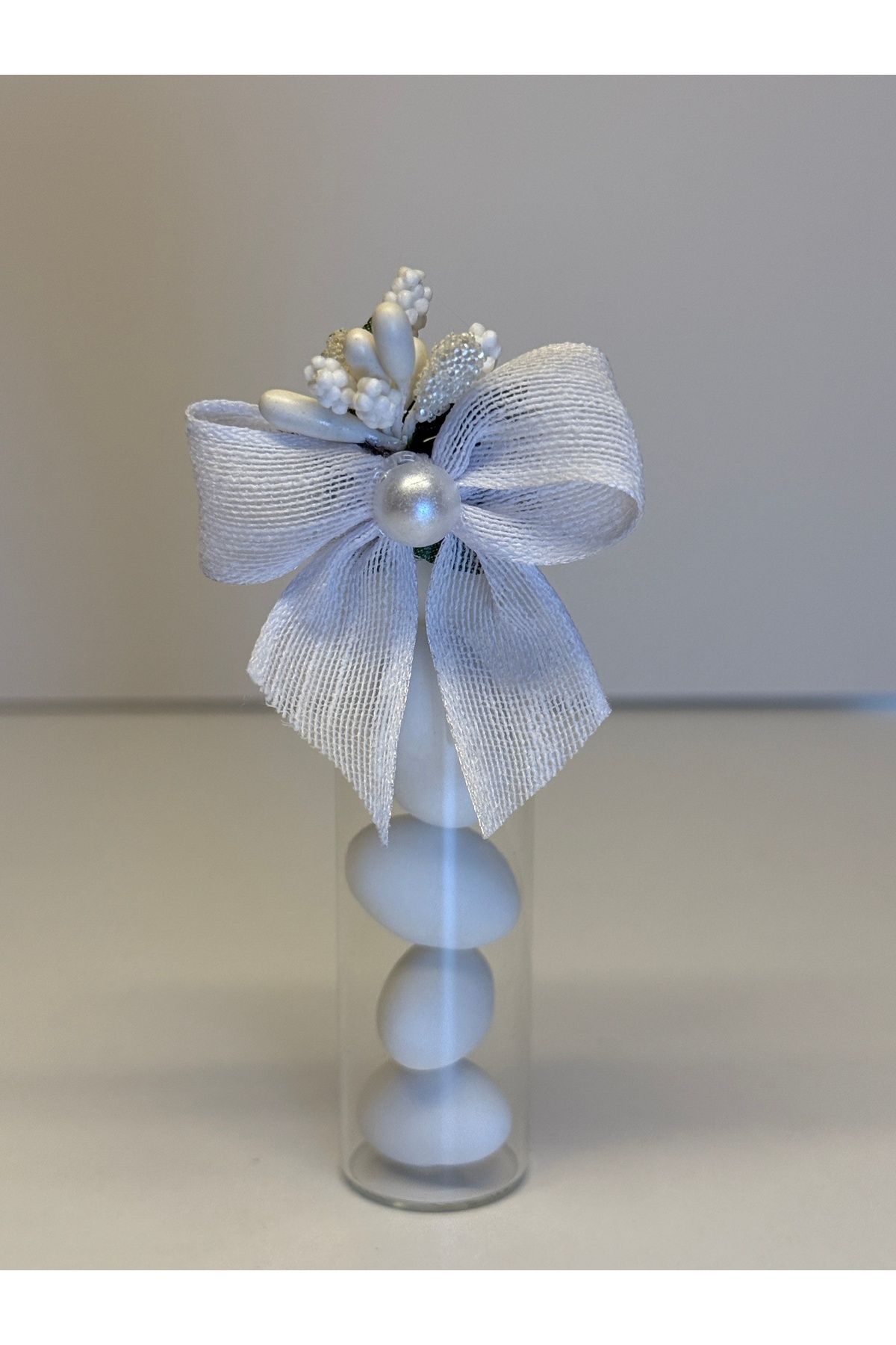 MydesignsK G Nikah & Söz & Nişan Hediyelik Cam Tüp Şişede Badem Şekeri 20 Adet