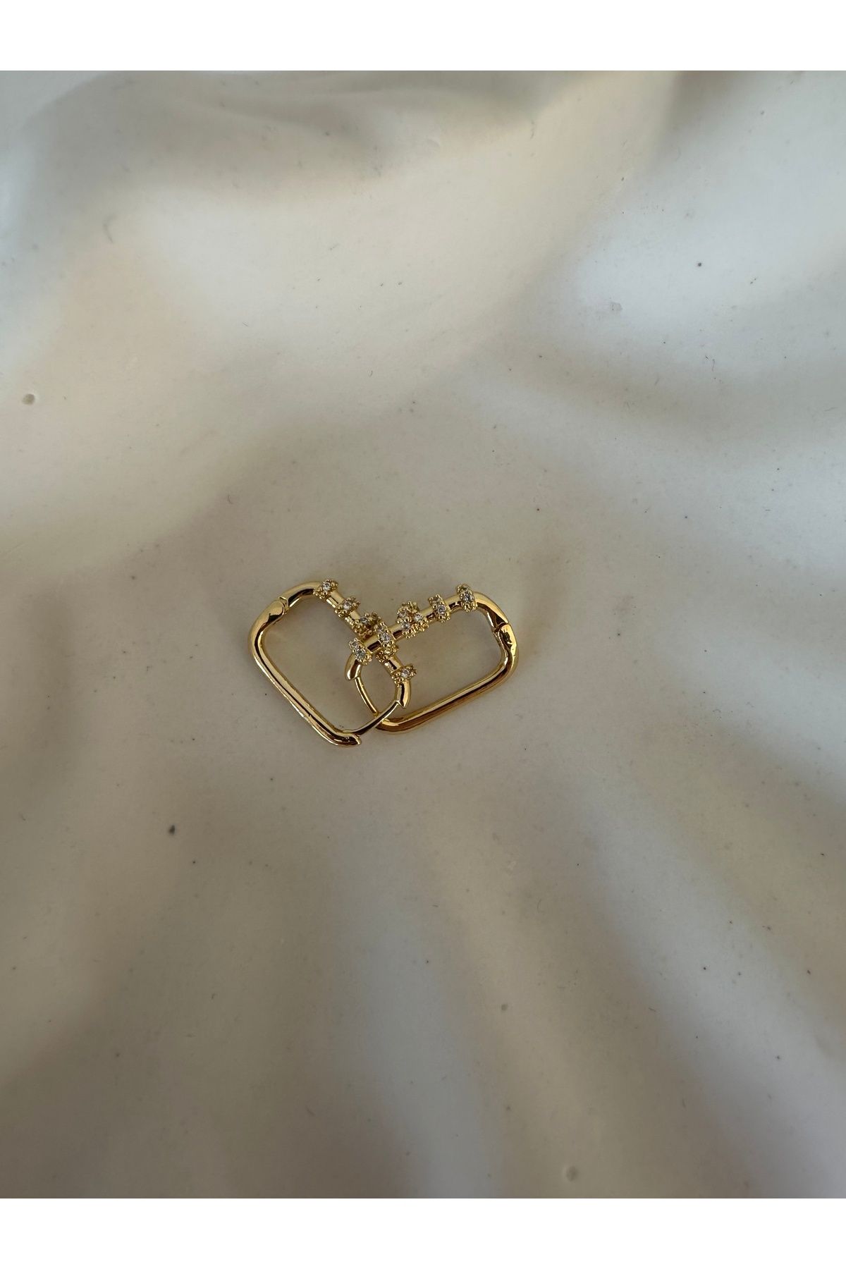 RONİ Taşlı Gold Küpe
