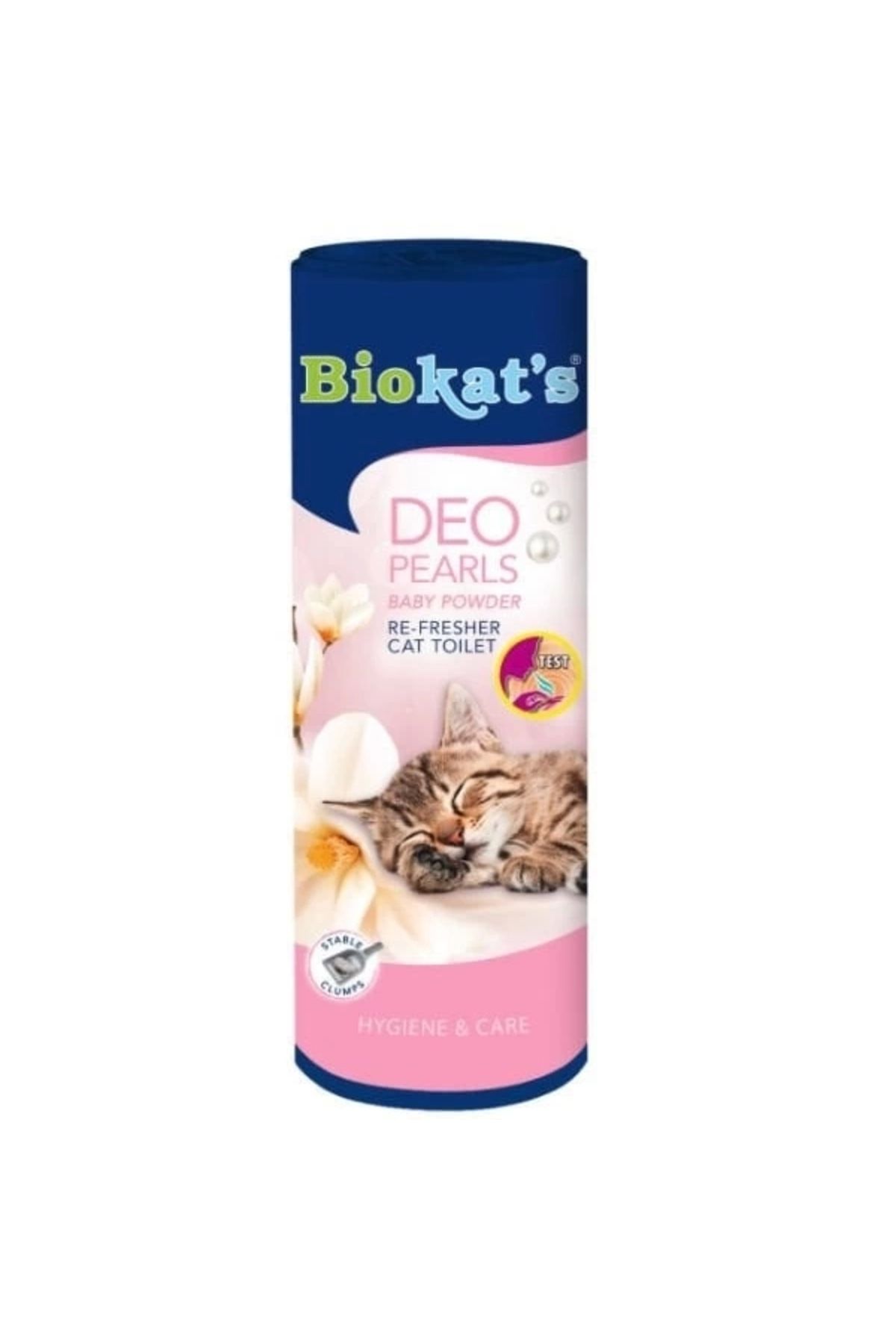 YNT İthalat Biokats Deo Pearls Kedi Kumu Parfümü Bedek Pudrası Kokulu 700 Gr