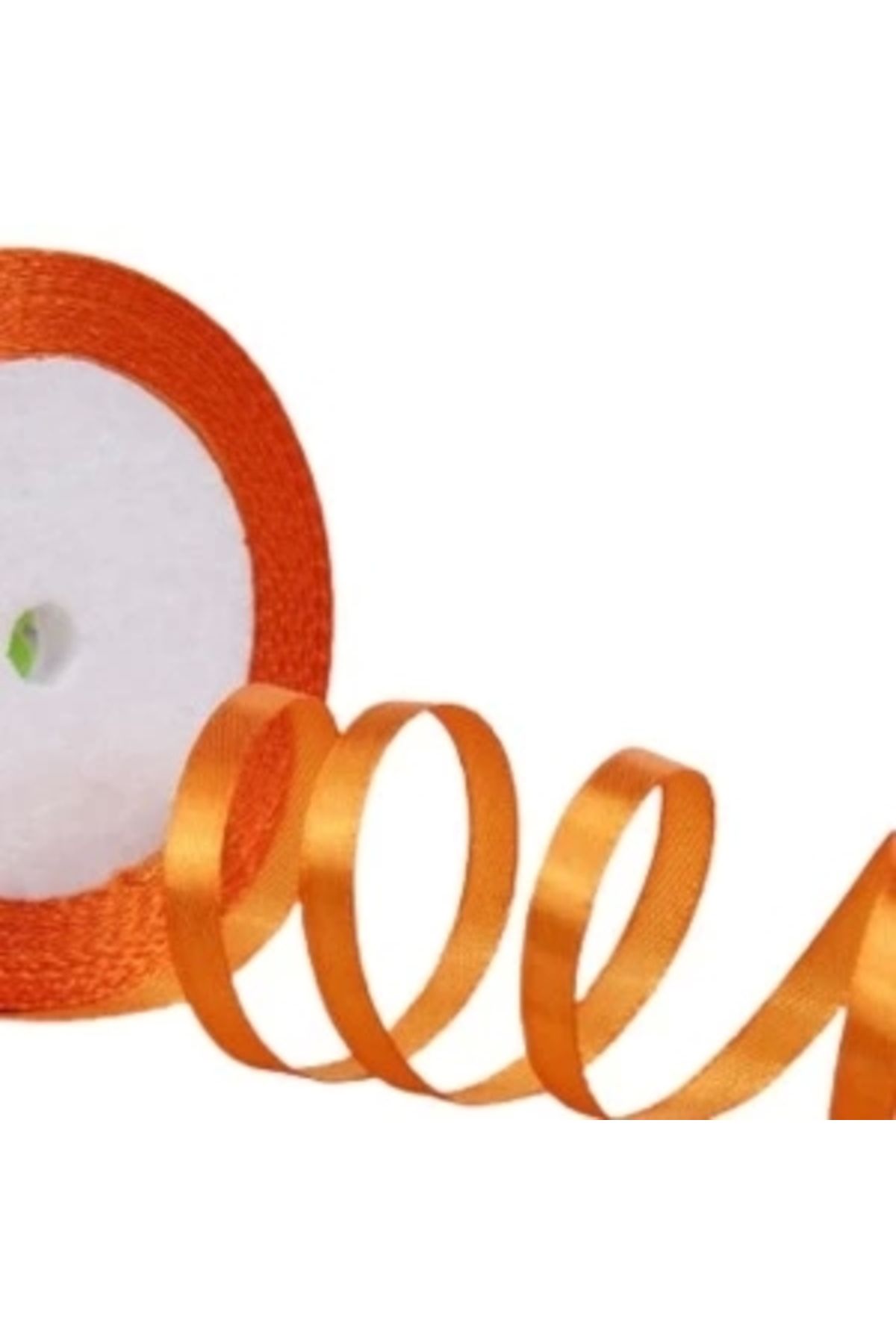 STOREMAX Saten Kurdele 6 mm Orange 2 Metre