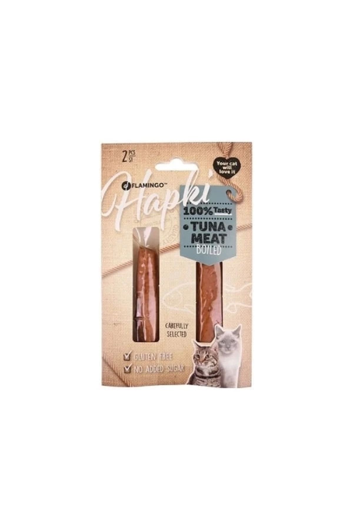 YNT İthalat Flamingo Hapki Pişirilmiş Tuna Etli Kedi Ödül Maması 2 Adet 35 Gr