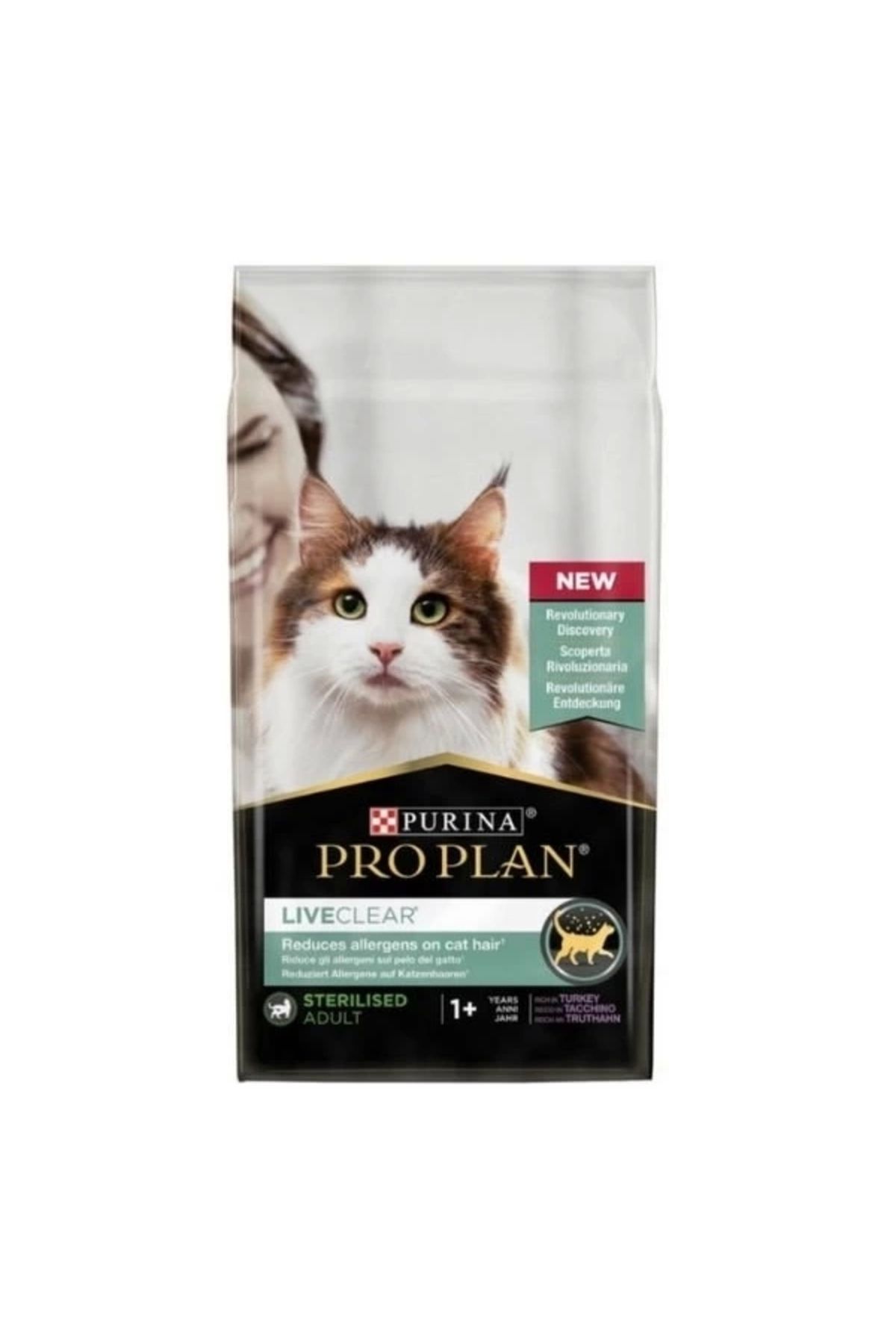 YNT İthalat Pro Plan Liveclear Hindili Kısırlaştırılmış Yetişkin Kedi Maması 7 Kg