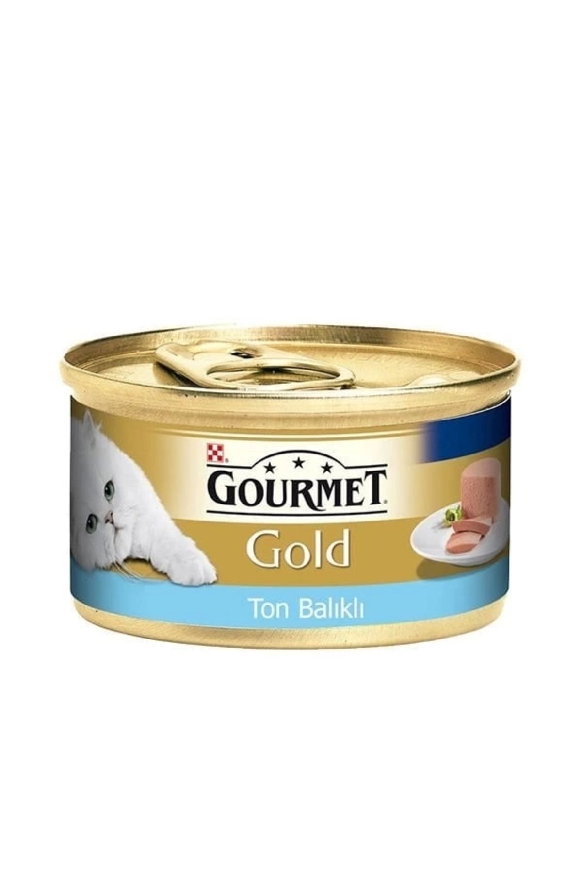 YNT İthalat Gourmet Gold Kıyılmış Ton Balıklı Yetişkin Konserve Kedi Maması 85 Gr