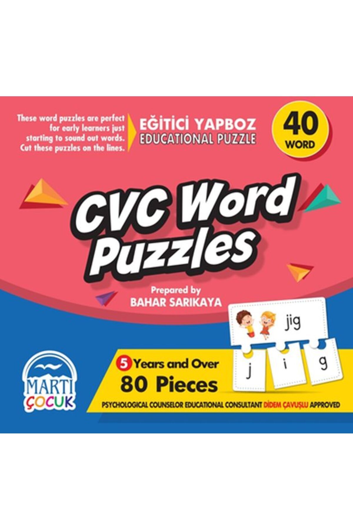 Martı Yayınları Cvc Word Puzzles - Eğitici Yapboz