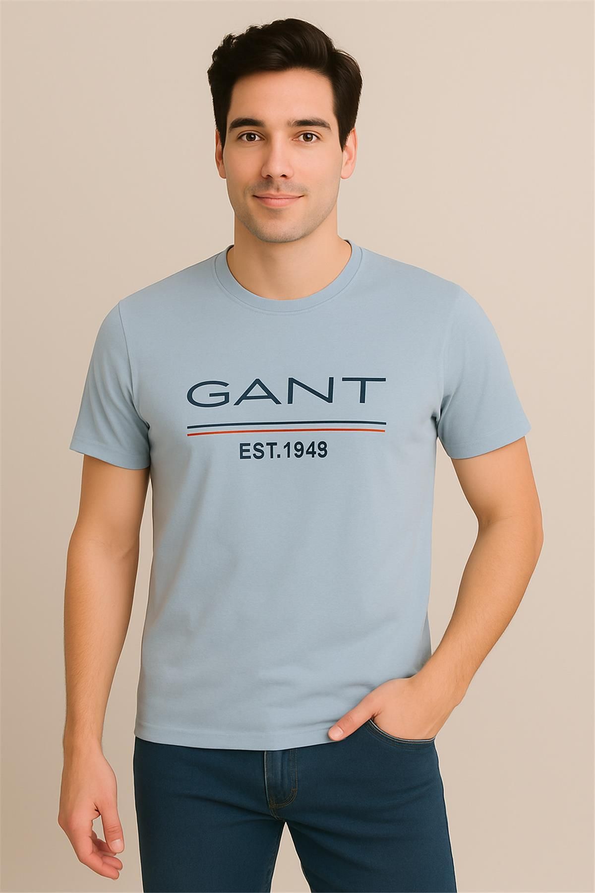 Gantt GANT BEBE MAVİSİ BİSİKLET YAKA T-SHIRT – SÜPREME
