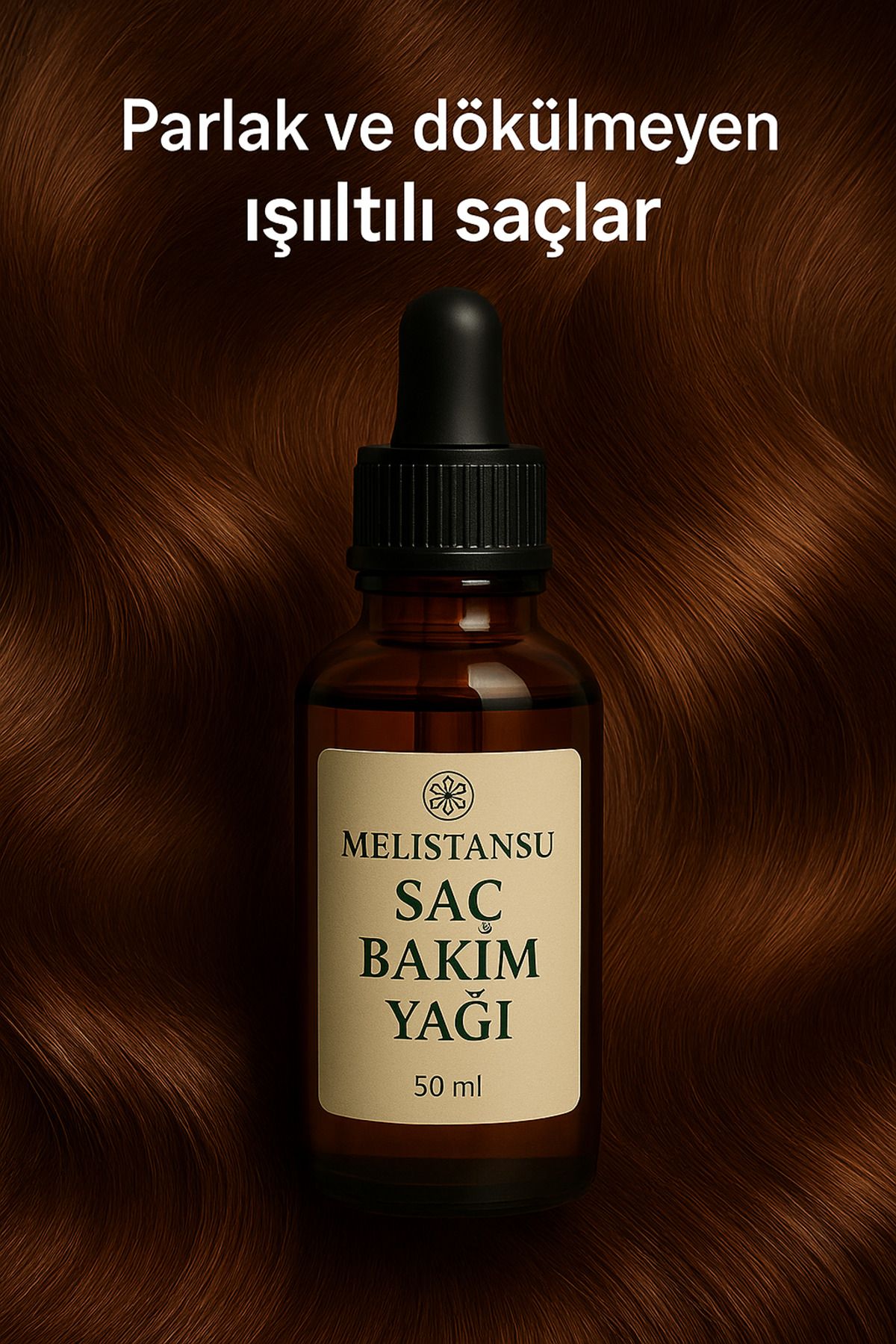 Melis Tansu MelisTansu %100 Organik Saç Bakım Yağı – Hindistan cevizi, Argan, E Vitamini & Gliserin–50 ml