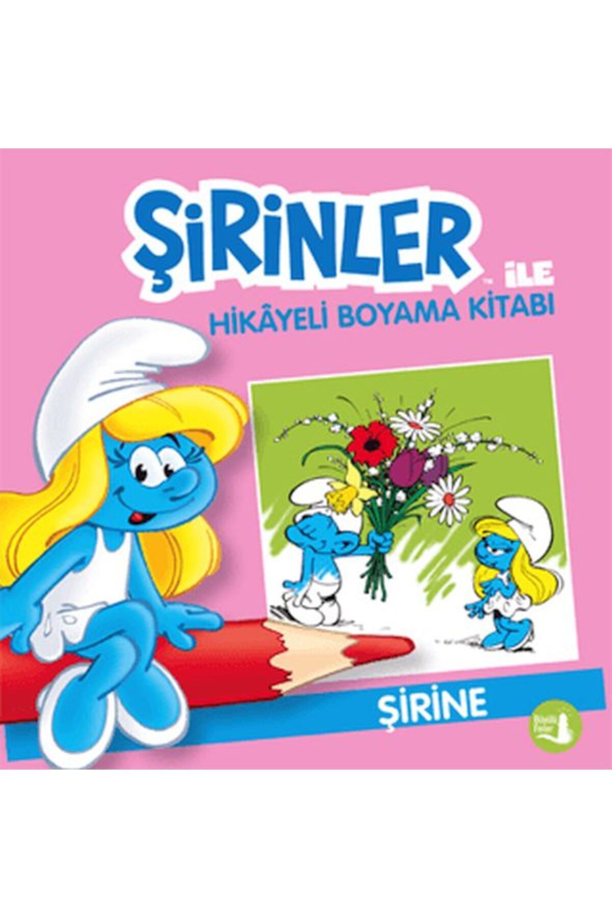 Büyülü Fener Yayınları Şirinler İle Hikaye Boyama Kitabı - Şirine