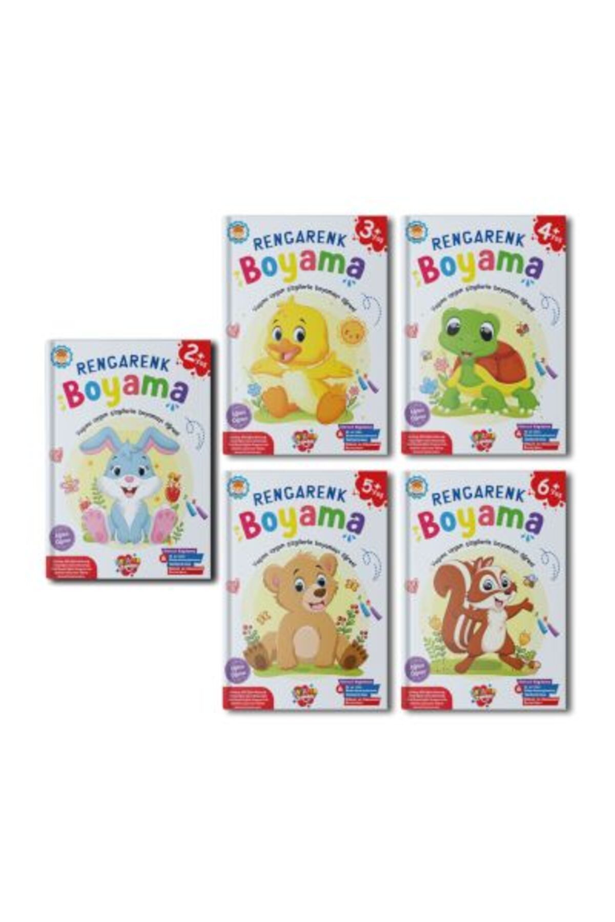 BOYAMA ZAMANI Rengarenk Boyama 10 set+1 set (55 Kitap)