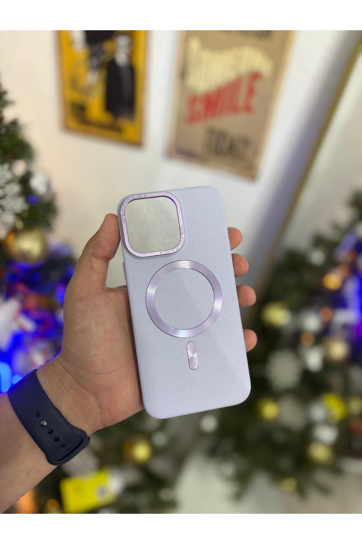 Kilif365 iPhone 14 Pro Max Deri MagSafe Şık Telefon Kılıfı