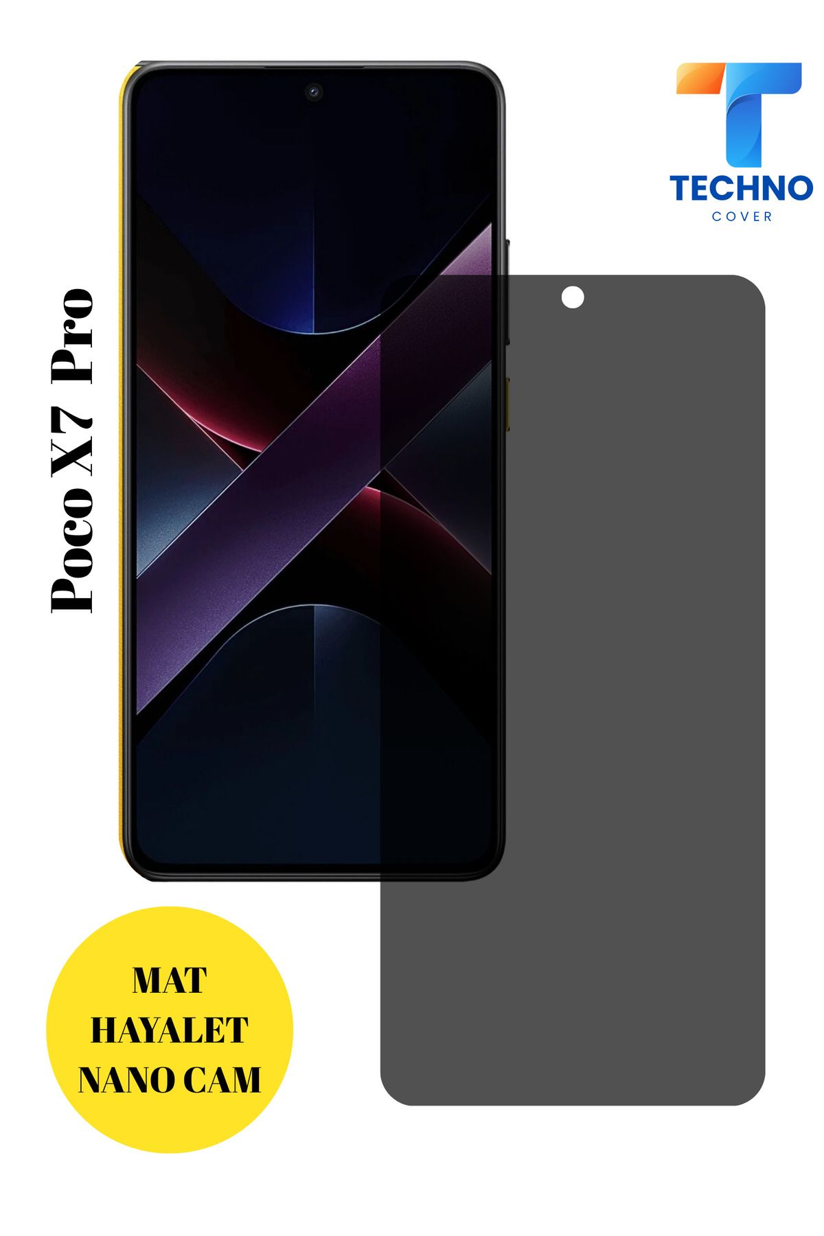 foxpower Poco X7 Pro Mat Hayalet Nano Cam Darbelere Karşı Dayanıklı Esnek Nano Ekran Koruyucu