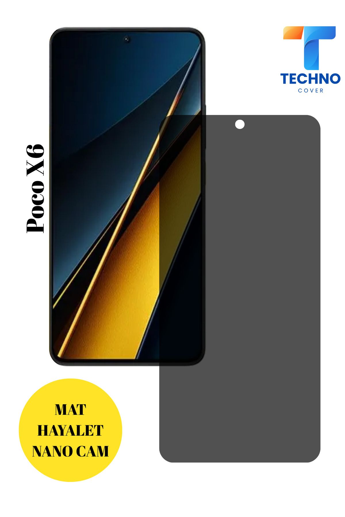 foxpower Poco X6 Mat Hayalet Nano Cam Darbelere Karşı Dayanıklı Esnek Nano Ekran Koruyucu