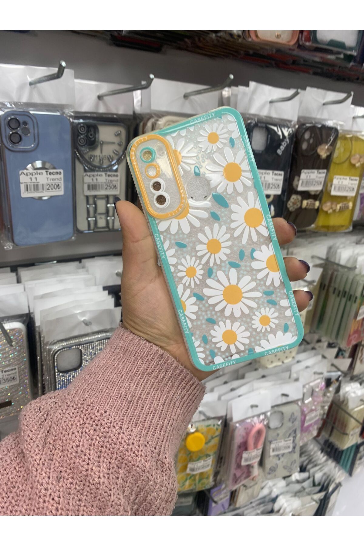 TECNOTREND Redmi Note 8 desenli şeffaf silikon kılıf