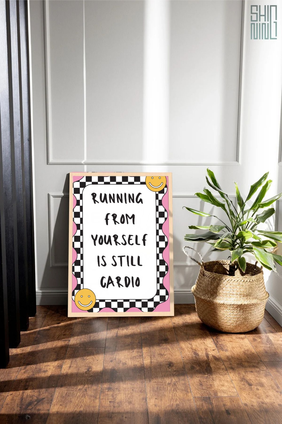 Home Çerçeveli "RUNNING FROM YOURSELF IS STILL CARDIO" Tasarım Tablo