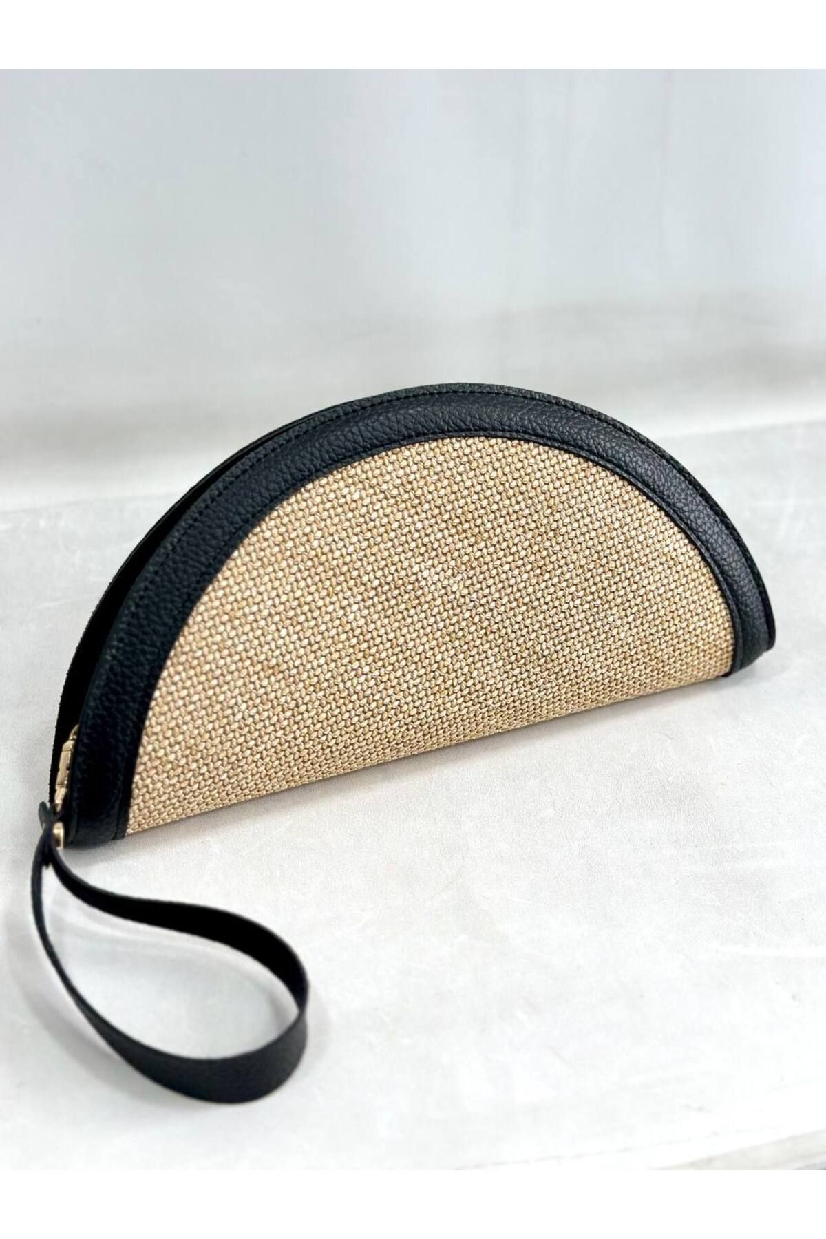 My Easy Shop Kadın Çanta Yazlık Hasır Clutch Atlas