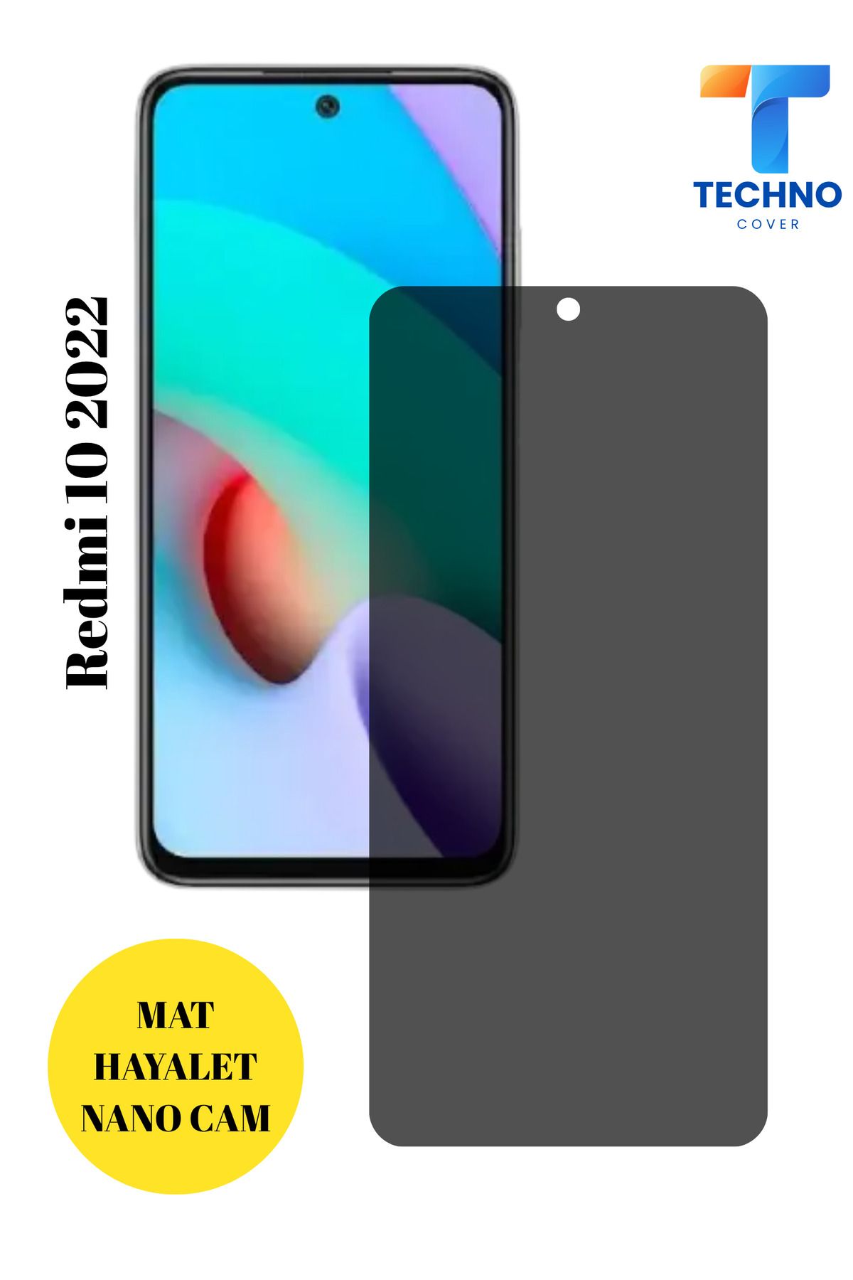 foxpower Redmi 10 2022 Mat Hayalet Nano Cam Darbelere Karşı Dayanıklı Esnek Nano Ekran Koruyucu