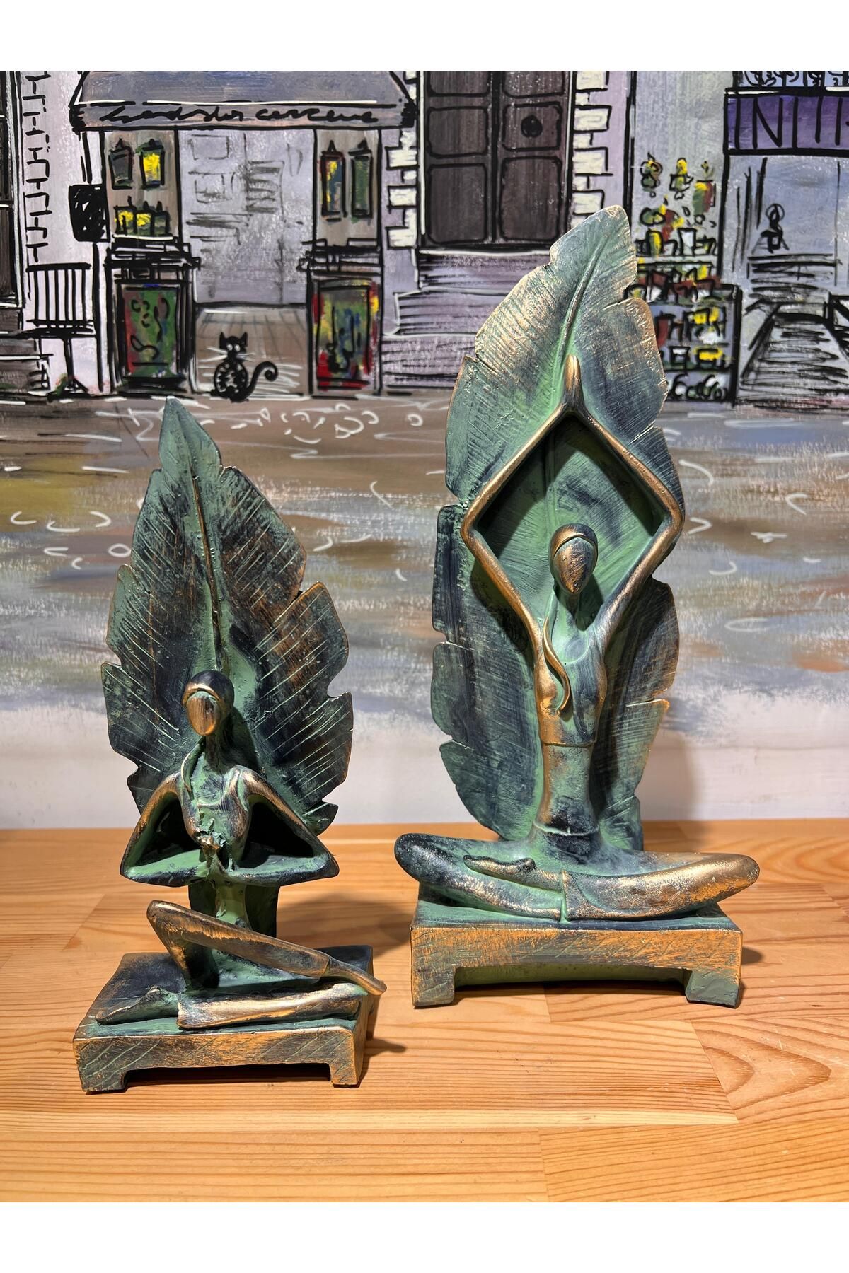MeMy Design Özel Tasarım Tüylü Yoga Biblo