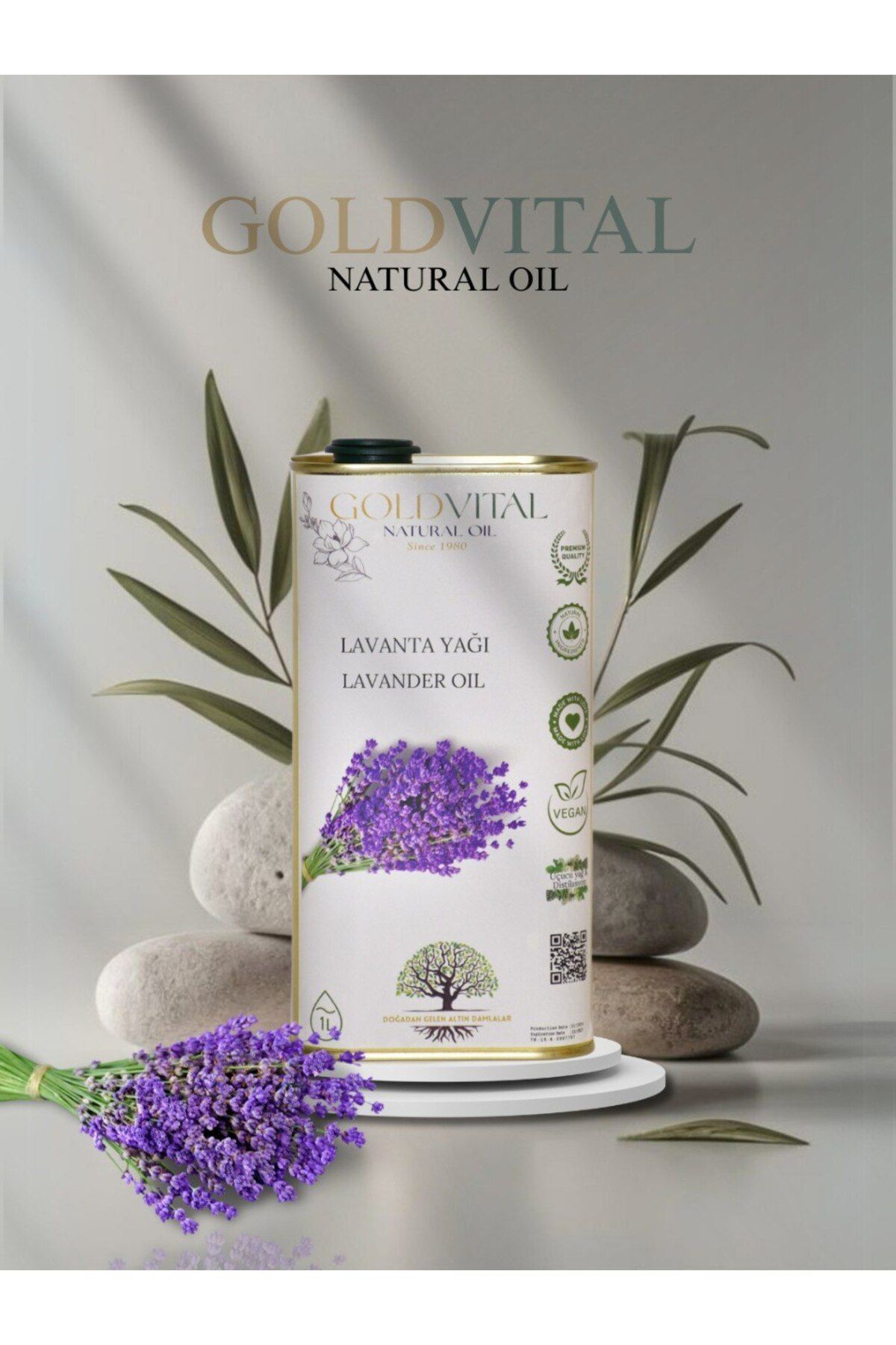 GOLD VİTAL SHOP LAVANTA YAĞI 1 LT - DİSTİLASYON, SAF & DOĞAL ÜRÜN
