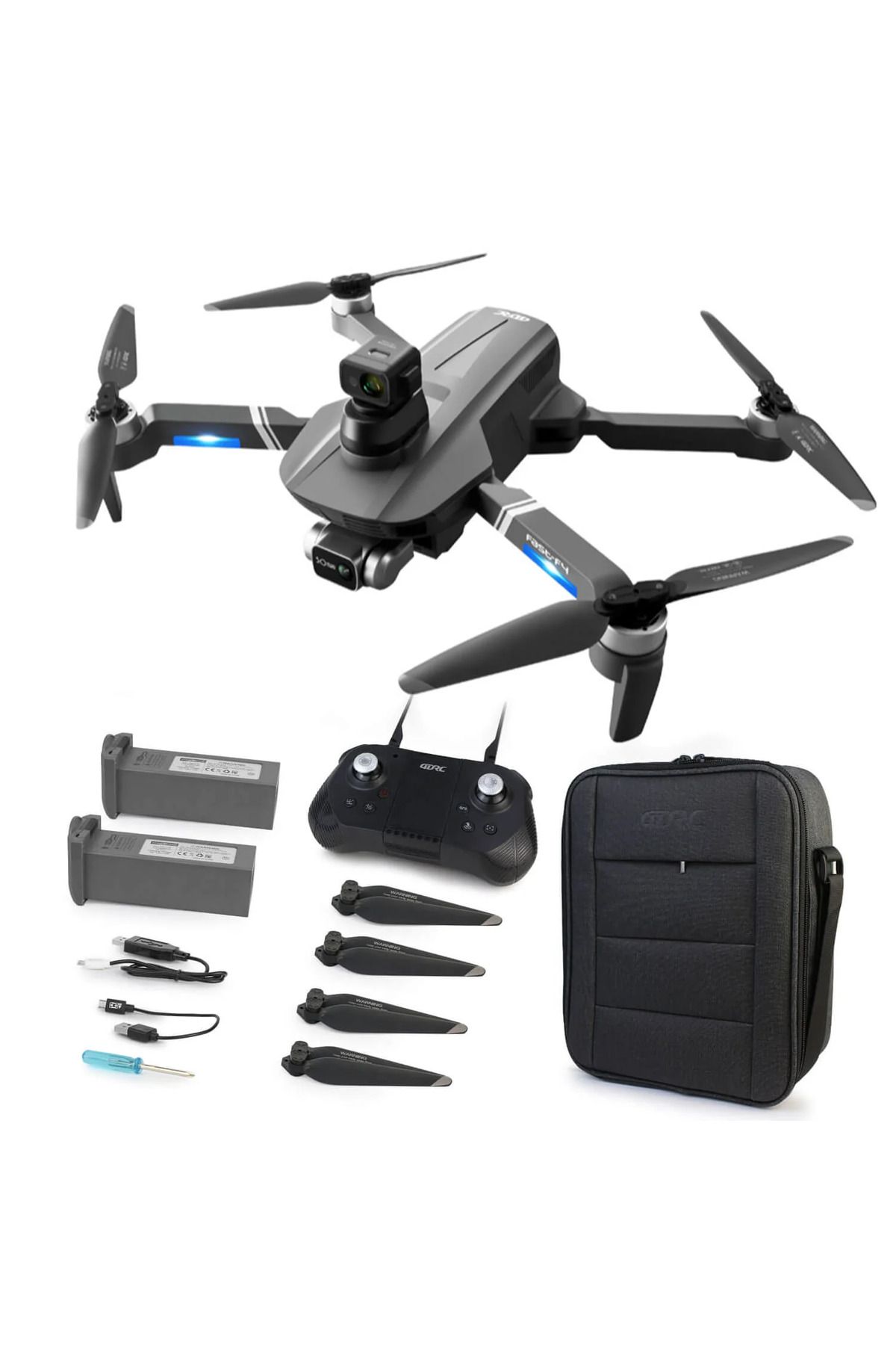 GÜMRÜK BEY 4DRC 4D-F4 GPS Profesyonel Drone Fırçasız Motor 4K HD Kamera Havalanma RC Quadcopter