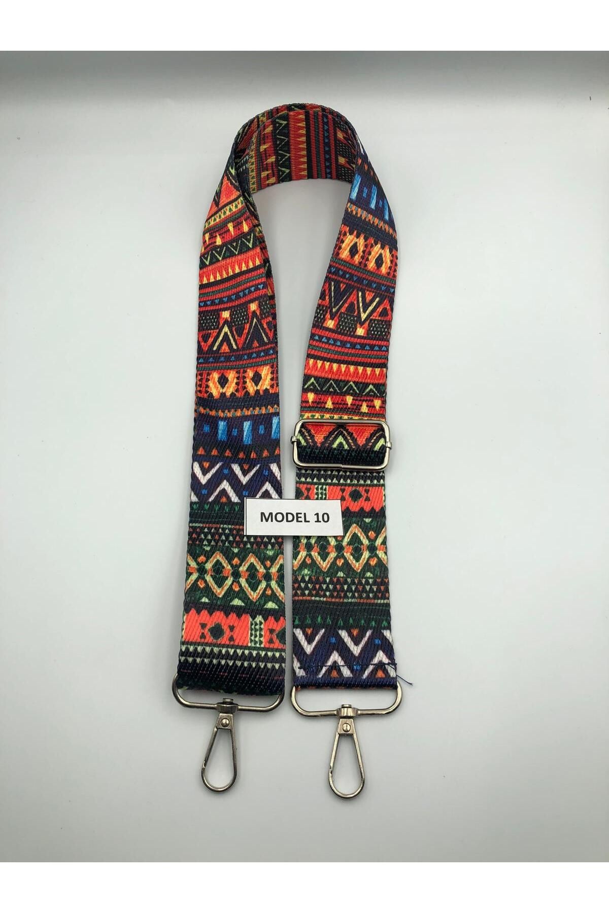 DUCK HOBY Ayarlanabilir Çanta Askısı Çanta Sapı Çanta Aksesuarı 4cm X 120cm Etnik Desen 1