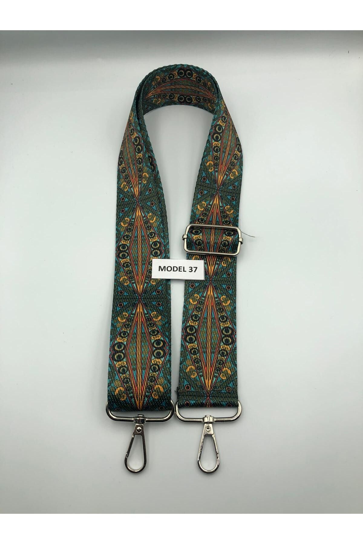 DUCK HOBY Ayarlanabilir Çanta Askısı Çanta Sapı Çanta Aksesuarı 4cm X 120cm Etnik Desen 4