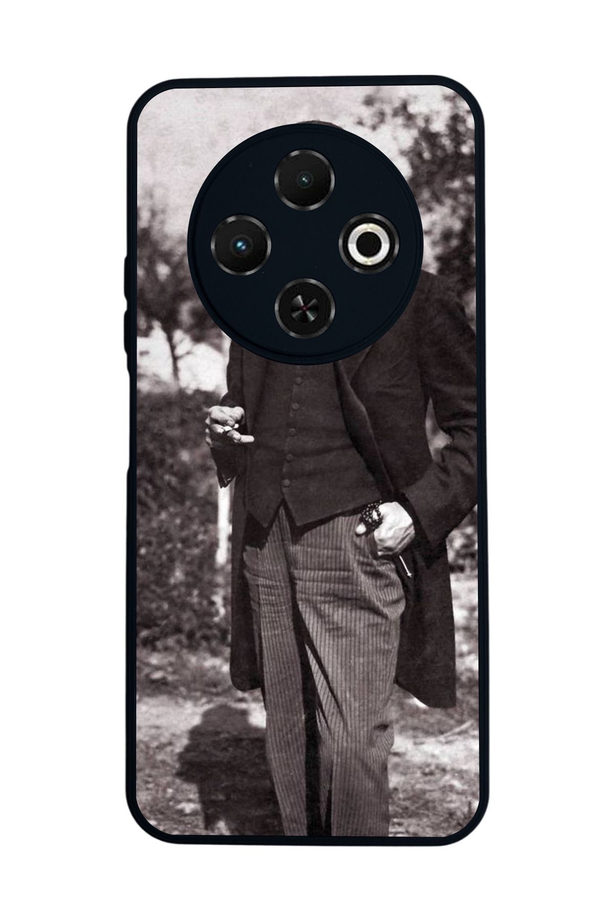 TECNO Spark 30C Mat Uyumlu Siyah Kılıf – Yumuşak Silikon, Koruyucu, Şok Emici Kapak