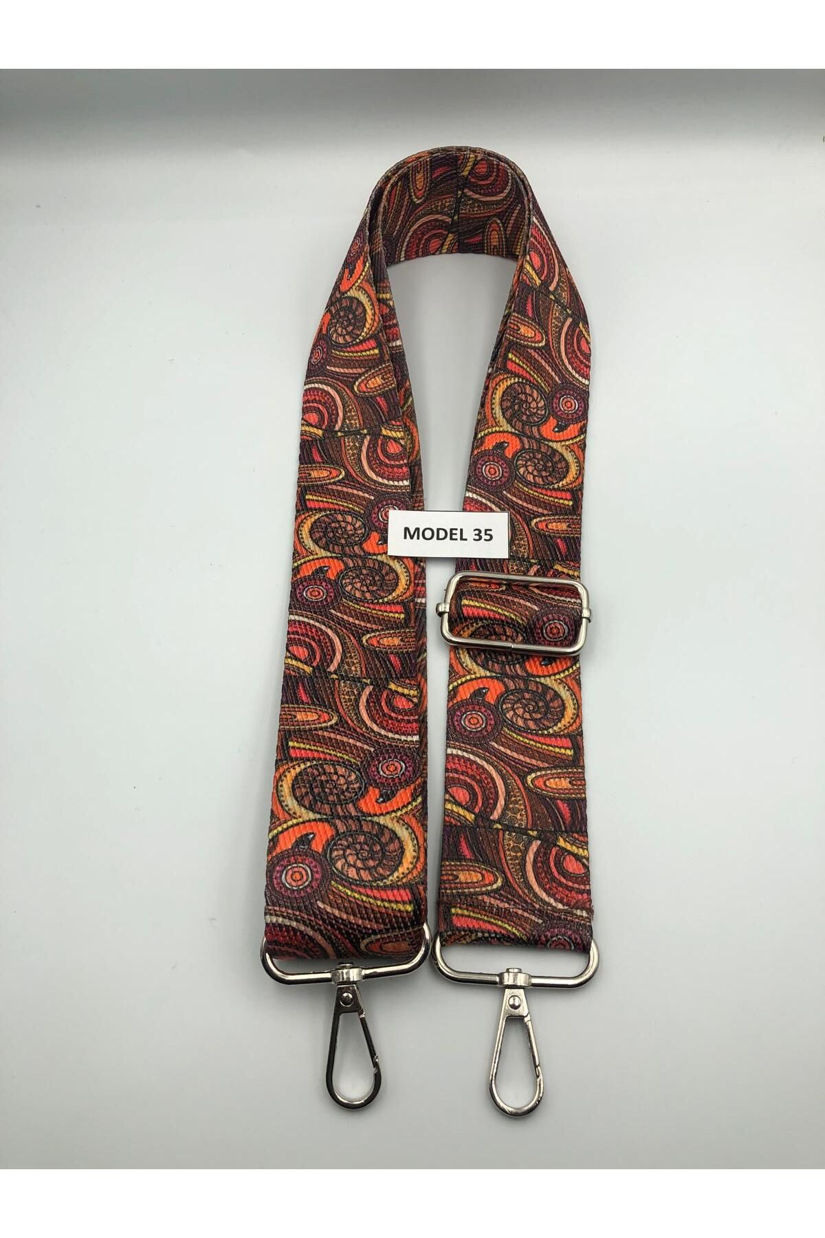 DUCK HOBY Ayarlanabilir Çanta Askısı Çanta Sapı Çanta Aksesuarı 4cm X 120cm Etnik Desen 4
