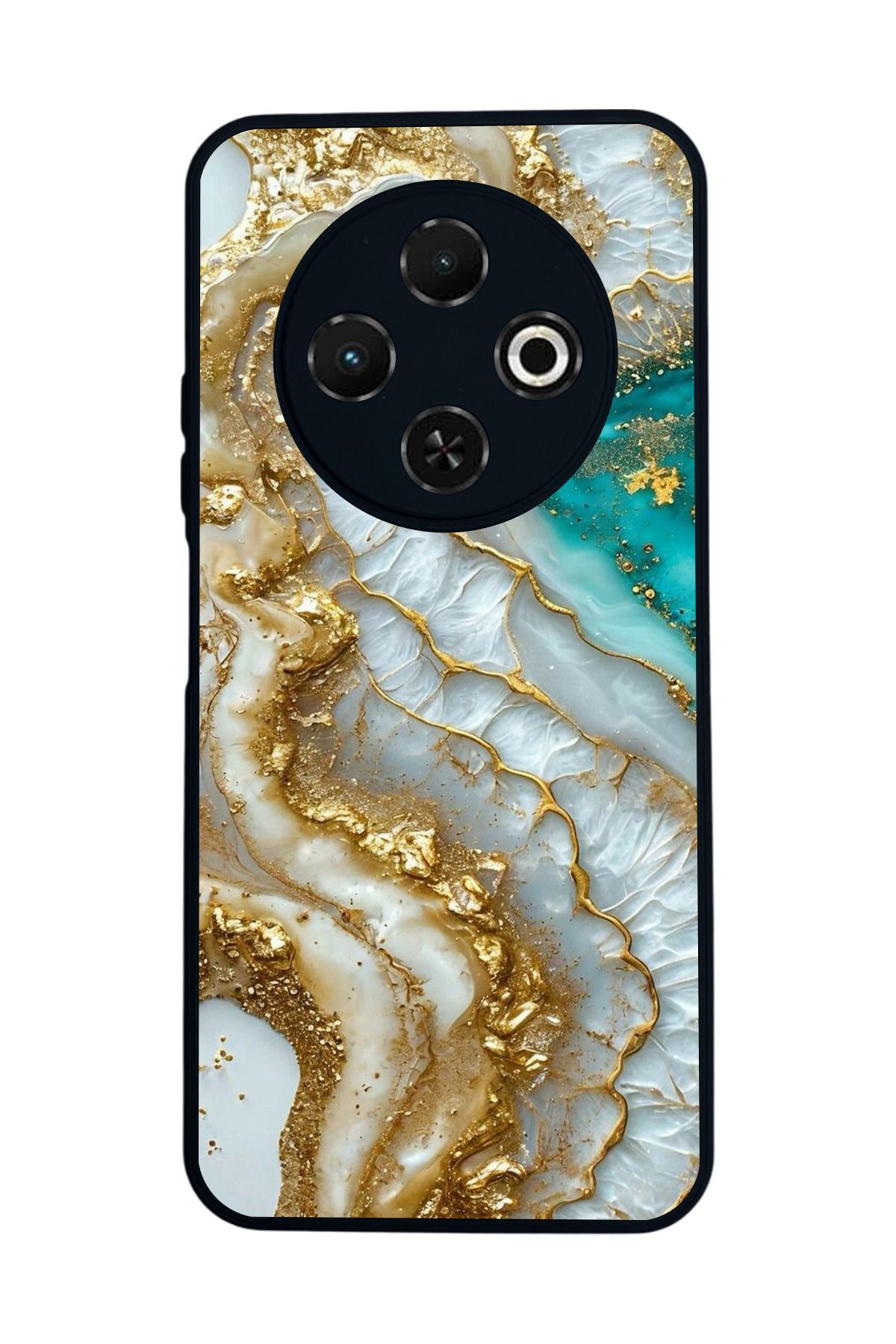 TECNO Spark 30C Mat Uyumlu Siyah Kılıf – Yumuşak Silikon, Koruyucu, Şok Emici Kapak